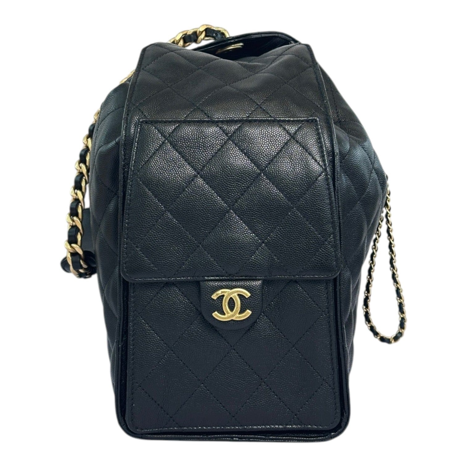Chanel Chanel 25 Medium Hobo Bag in Black Caviar