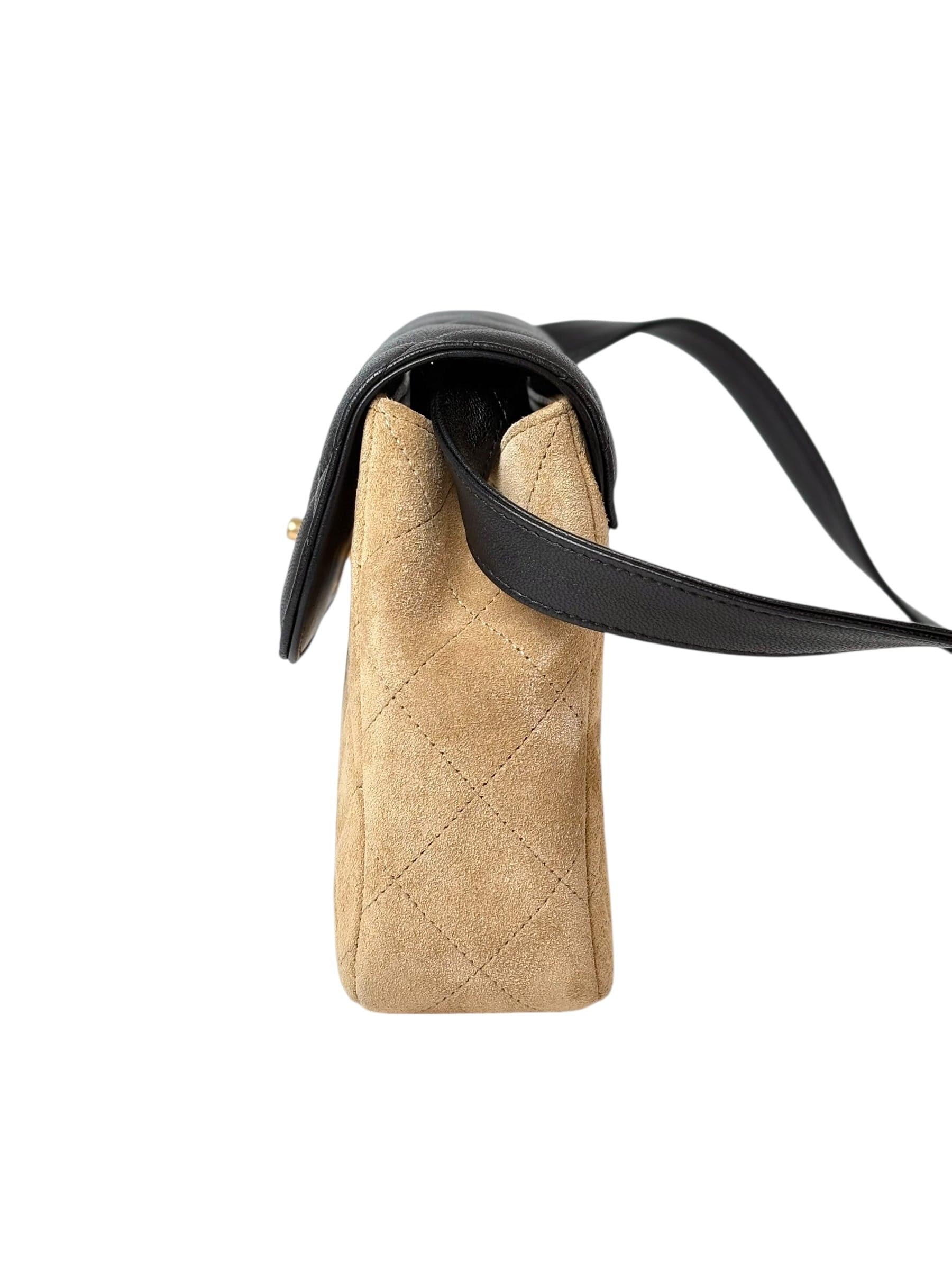 Chanel Chanel 25A Mini Box Suede and Lambskin Bag