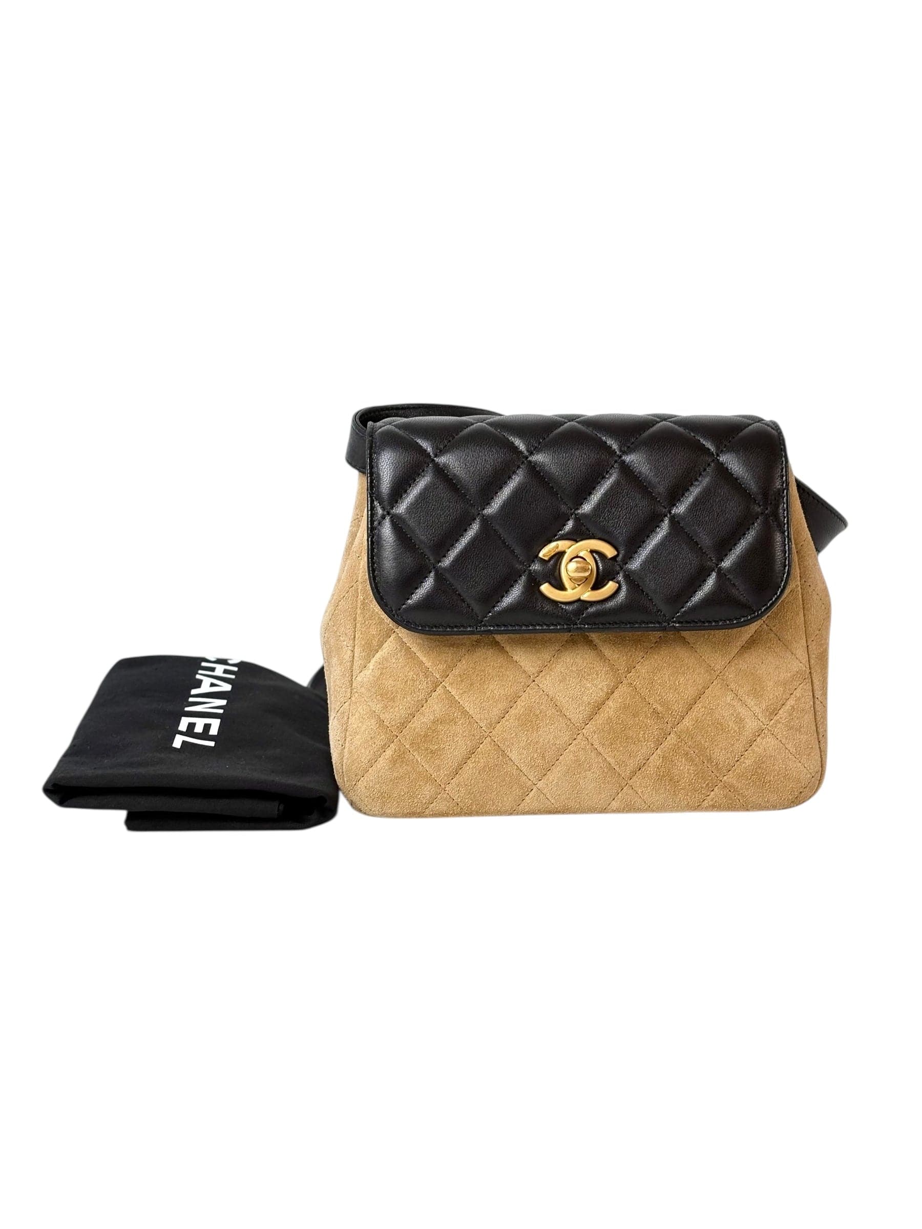Chanel Chanel 25A Mini Box Suede and Lambskin Bag
