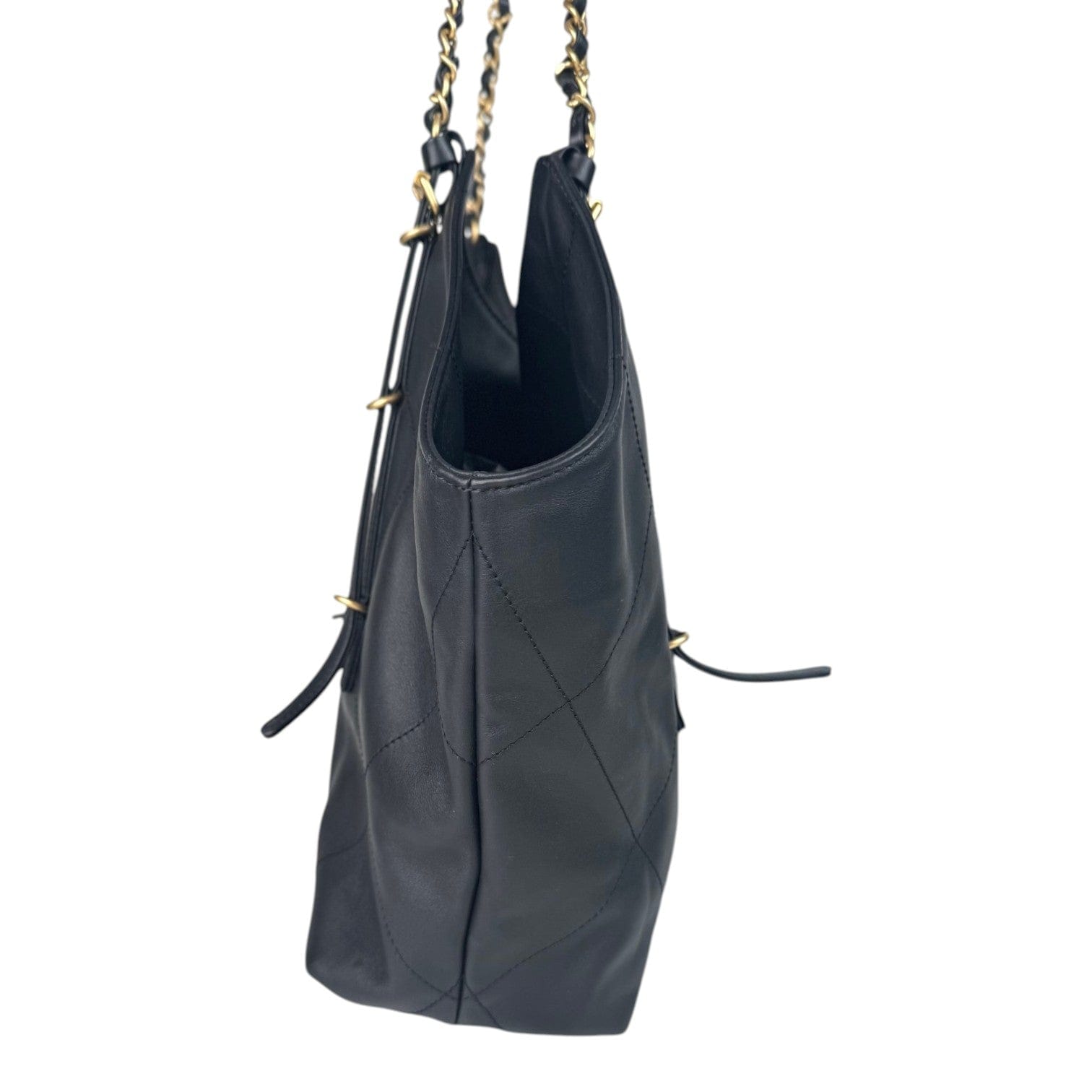 Chanel Chanel 25S Large Black Calfskin Tote Bag