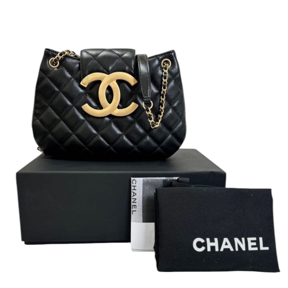 Chanel Chanel Big CC Black Bag with GHW
