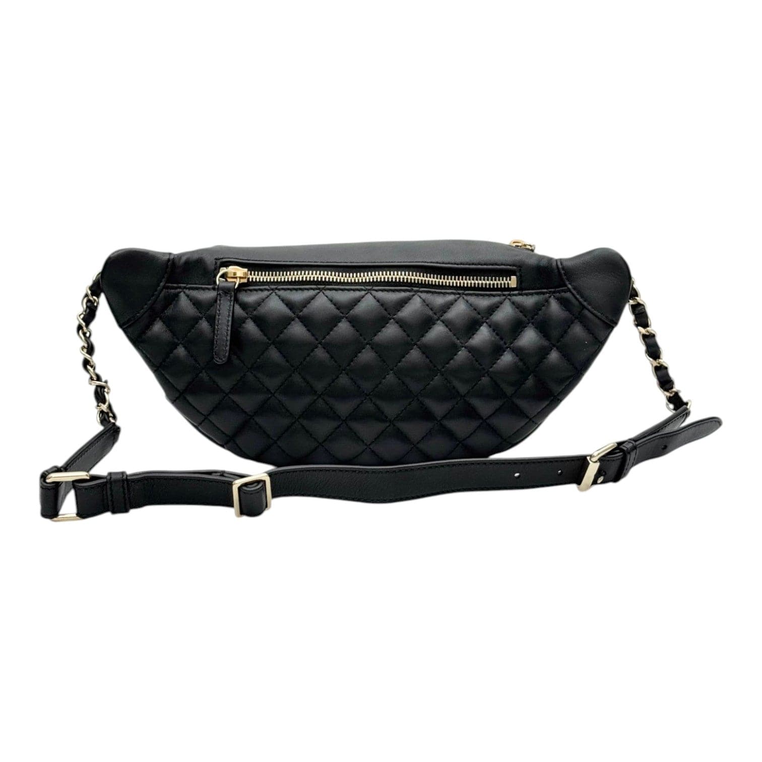 Chanel Chanel Black Bumbag with Gold Hardware