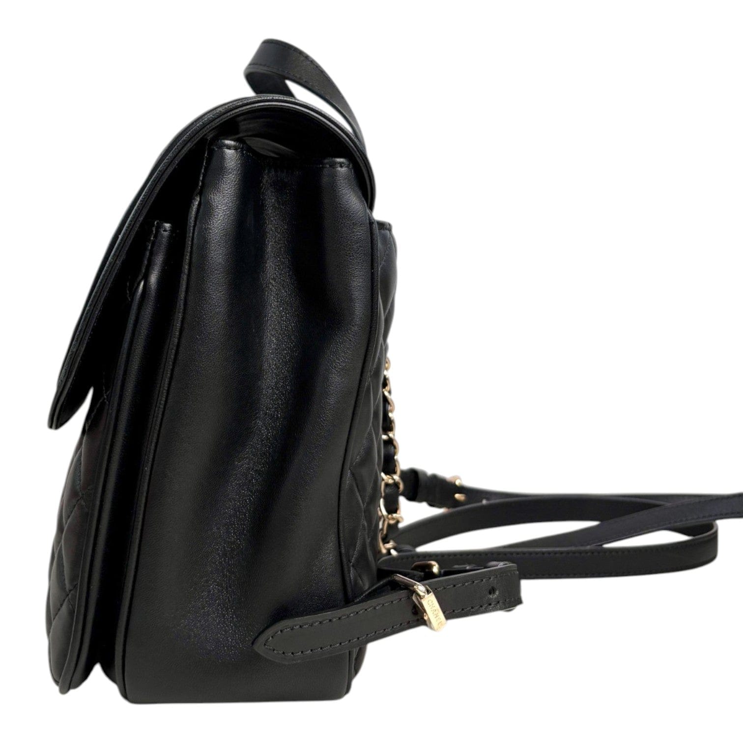 Chanel Chanel Black Calfskin Backpack Bag
