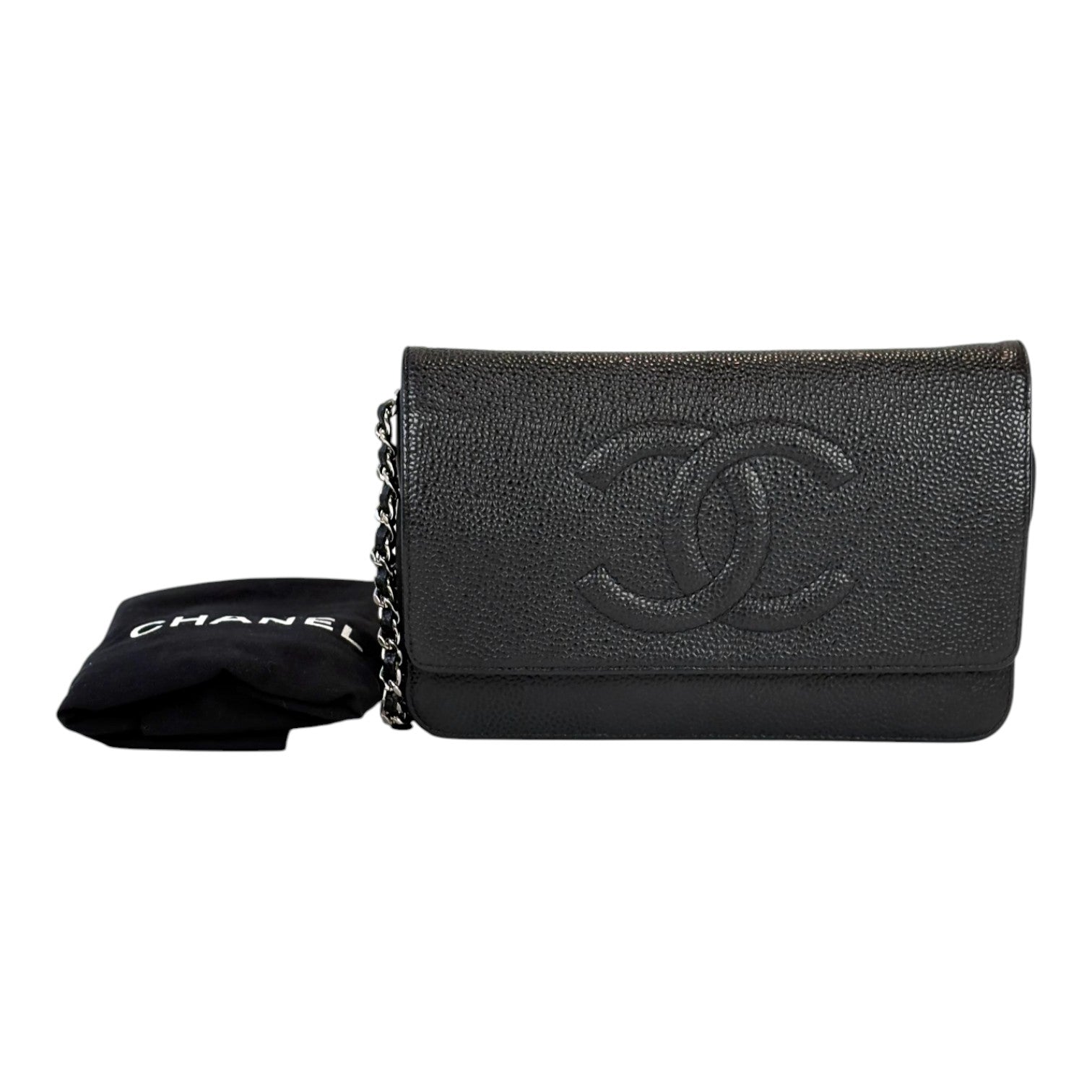 Chanel Chanel Black CC Logo WOC Bag