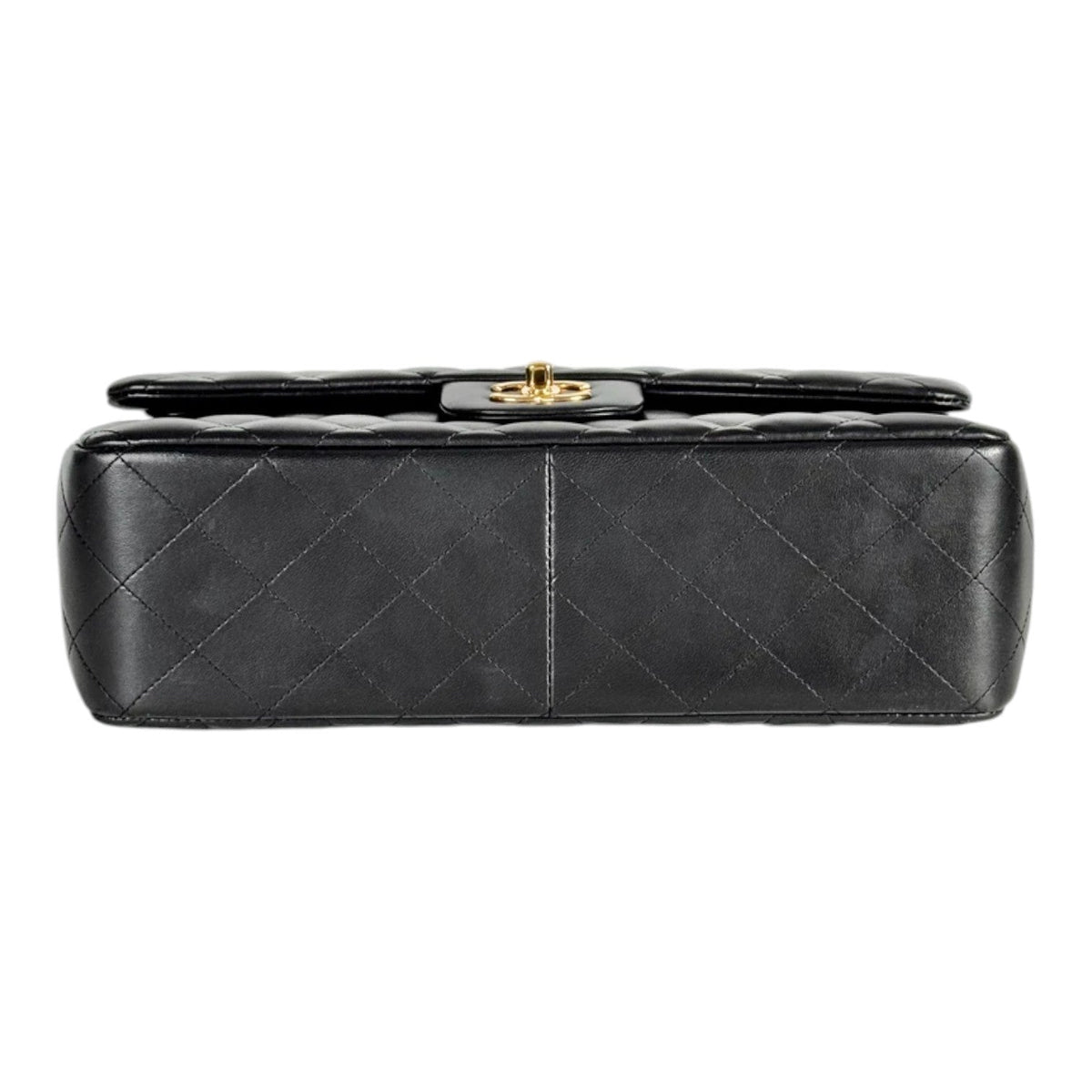Chanel Chanel Black Classic Flap Jumbo Bag with Gold Hardware - Full Set