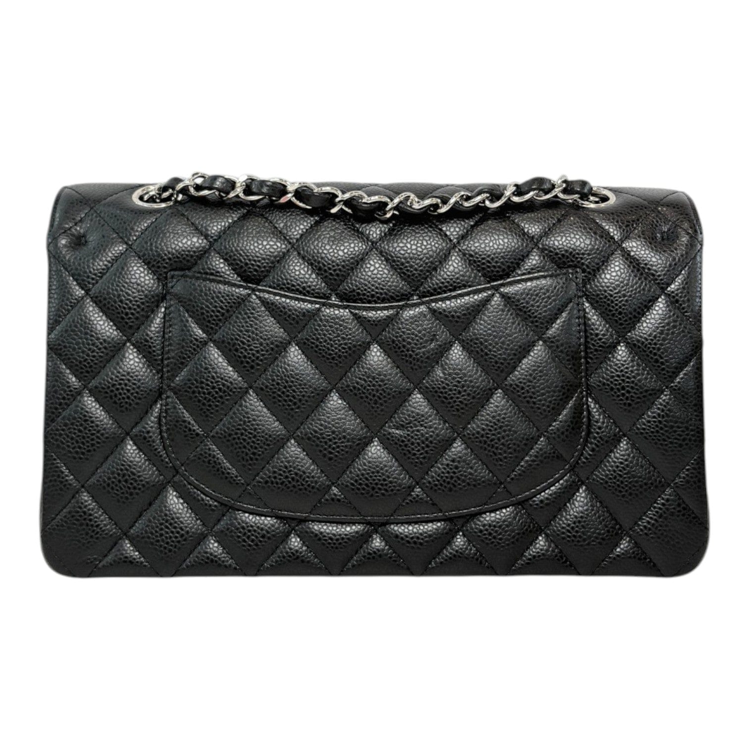 Chanel Chanel Black Classic Flap Medium Bag with SHW
