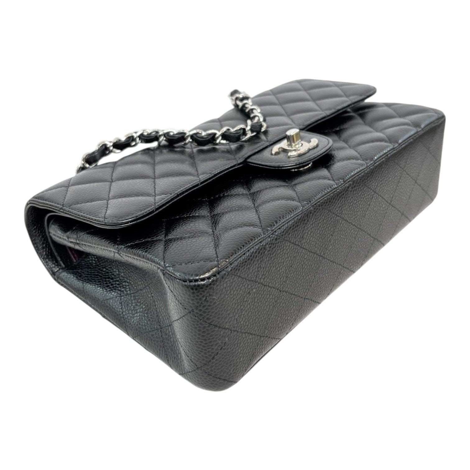 Chanel Chanel Black Classic Flap Medium Bag with SHW