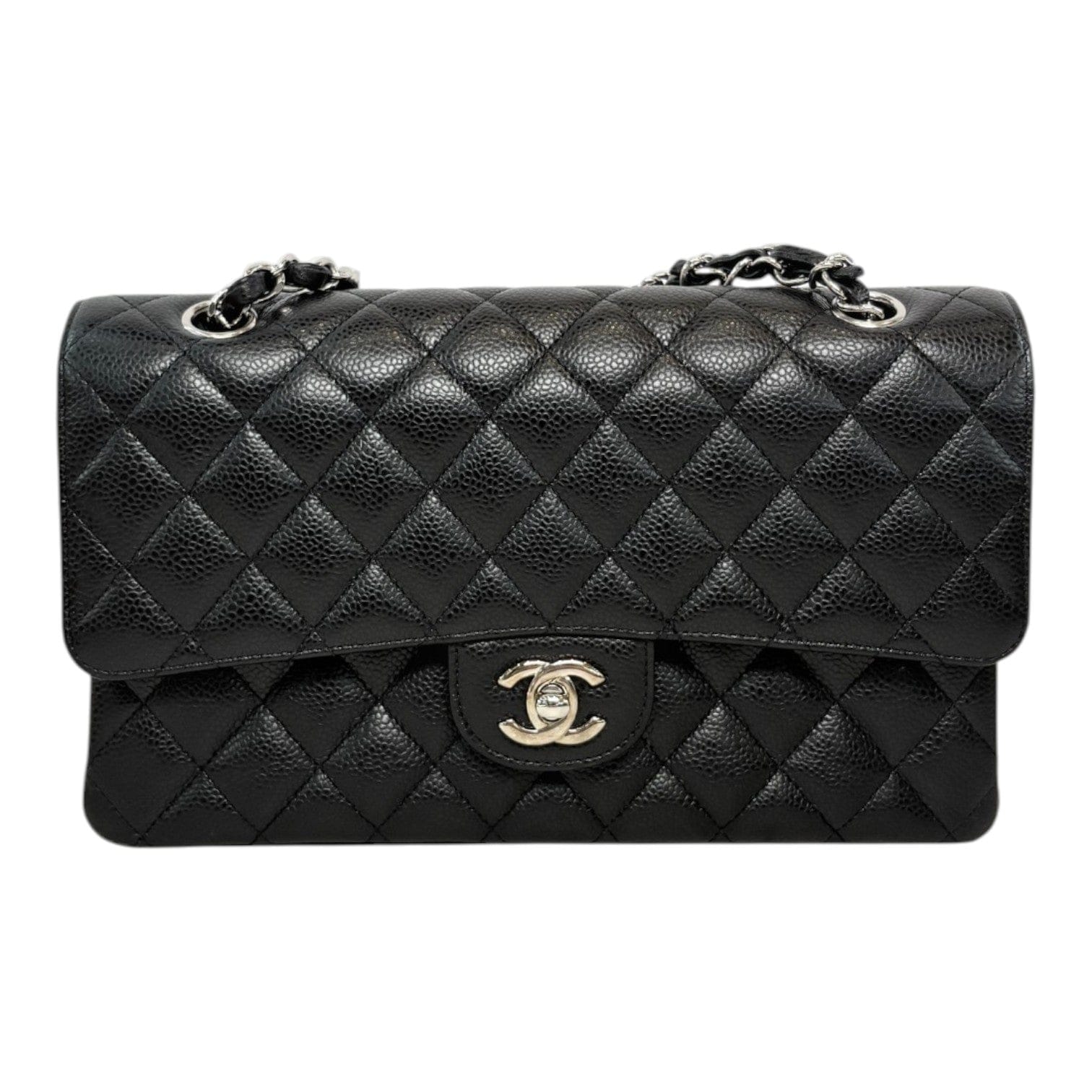 Chanel Chanel Black Classic Flap Medium Bag with SHW