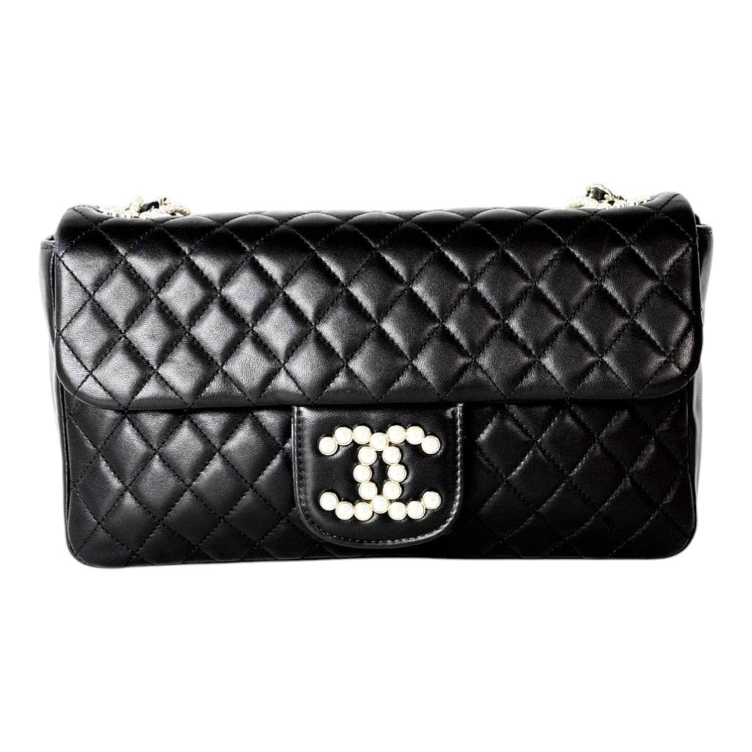 Chanel Chanel Black Lambskin Westminster Pearl Flag Bag