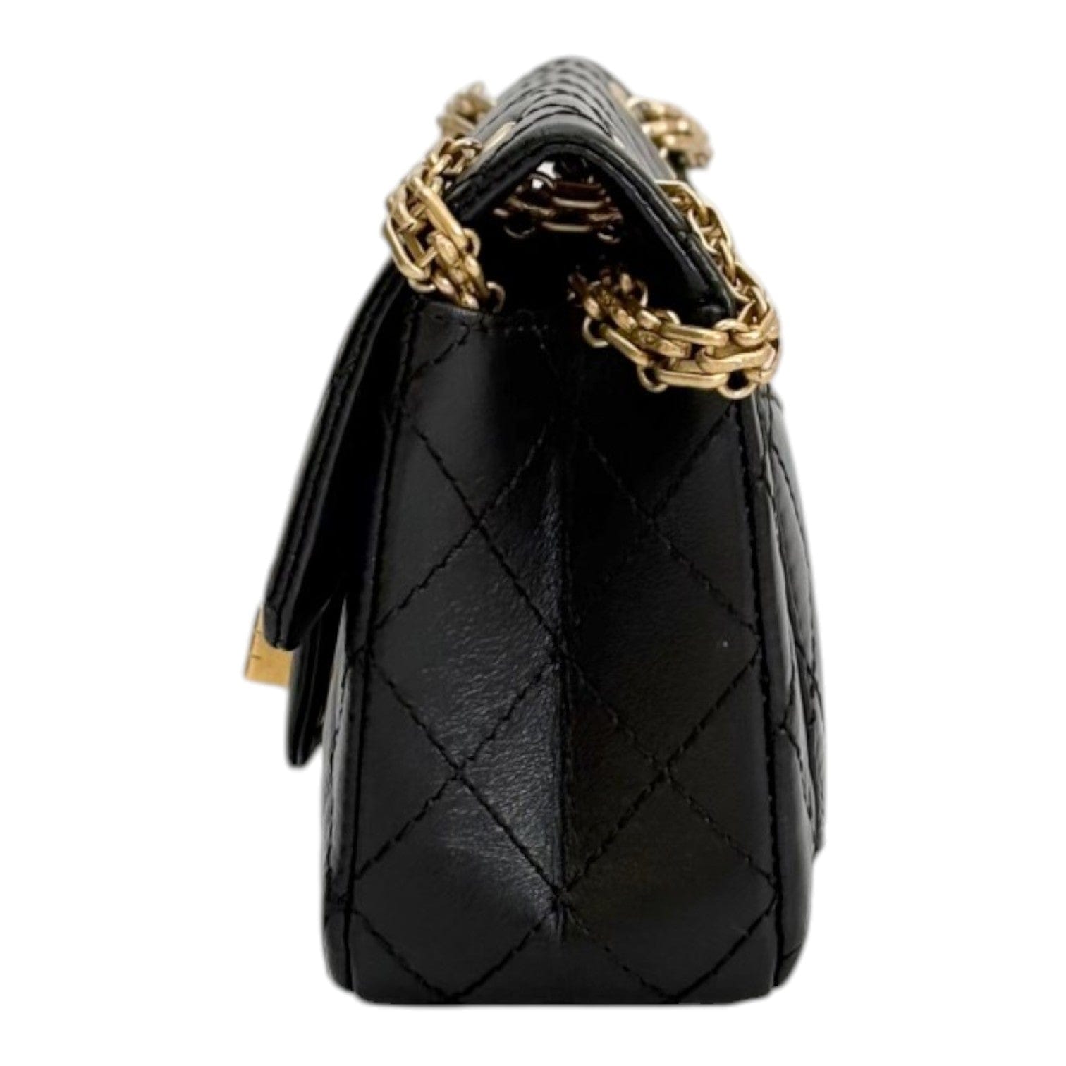 Chanel Chanel Black Mini Reissue Bag with Gold Harware - Full Set