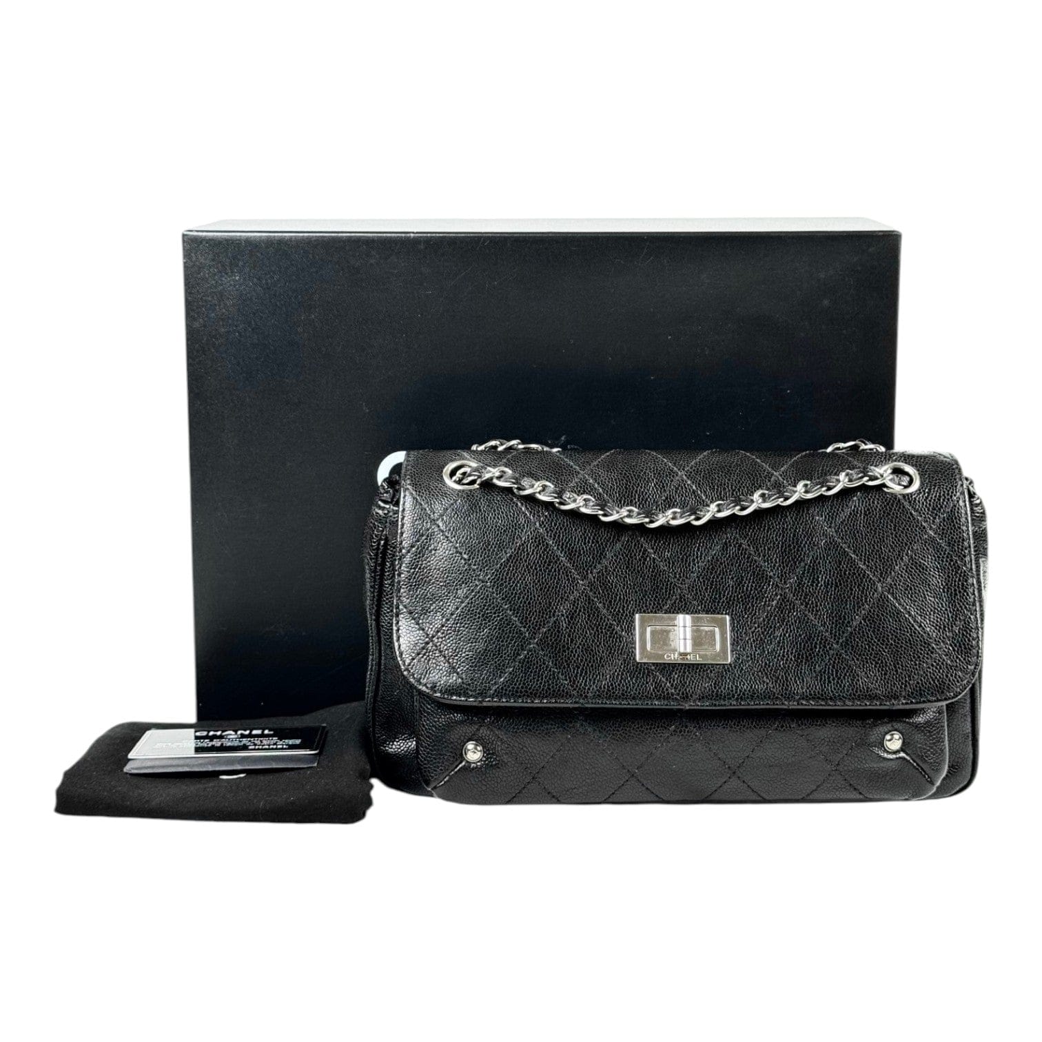 Chanel Chanel Black Reissue Shoulder Bag in Caviar