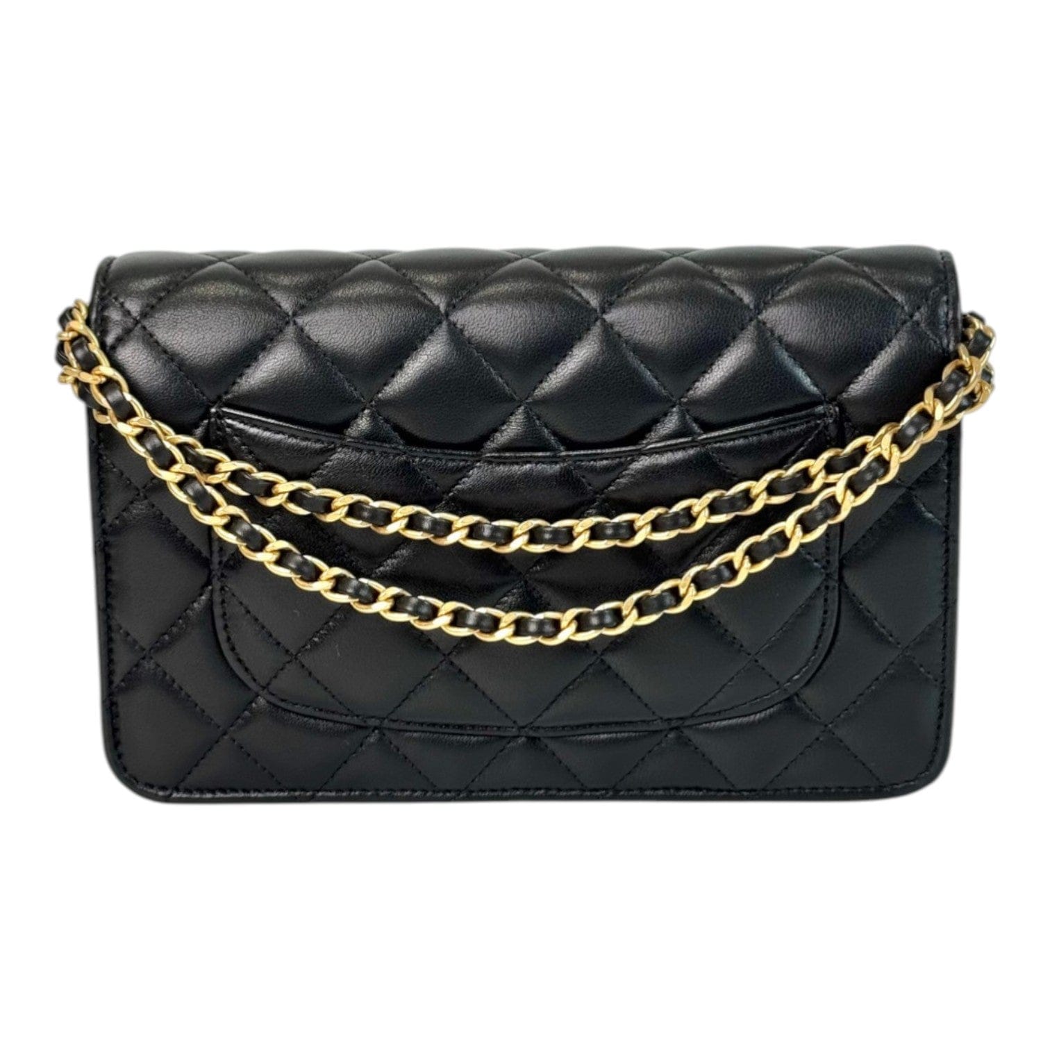 Chanel Chanel Black Woc Double Chain Pearl Crush Bag