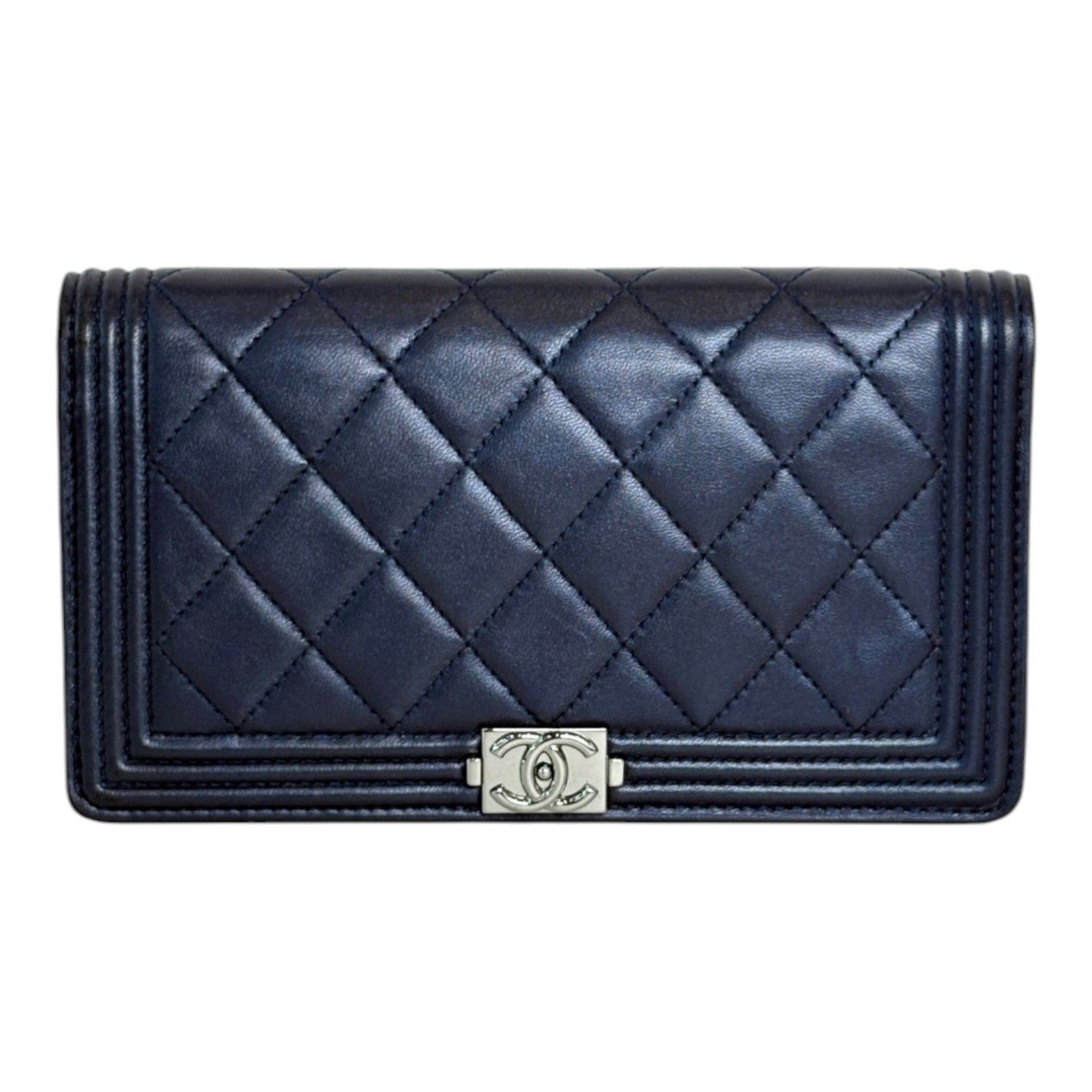 Chanel Chanel Blue Leboy Long Wallet