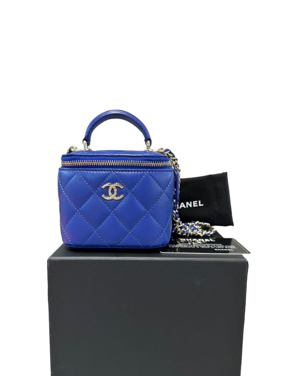 Chanel Chanel Blue Mini Vanity Bag