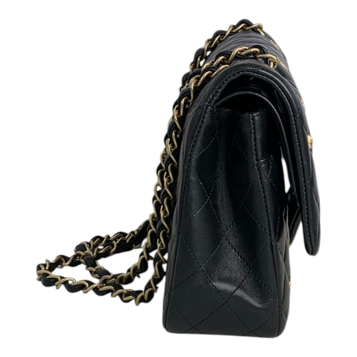 Chanel Chanel Classic Flap Black Medium Bag with Charms