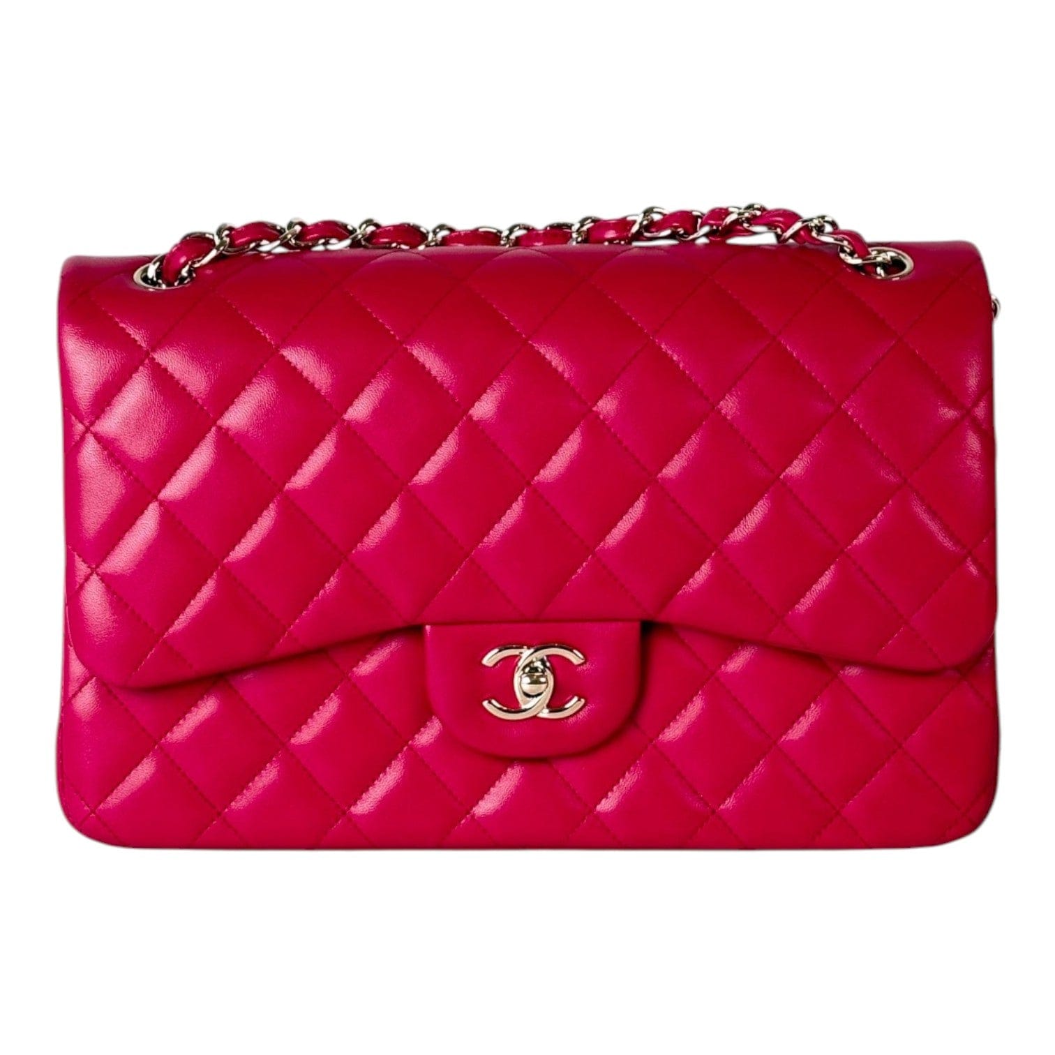 Chanel Chanel Classic Flap Jumbo Bag Red - Full Set