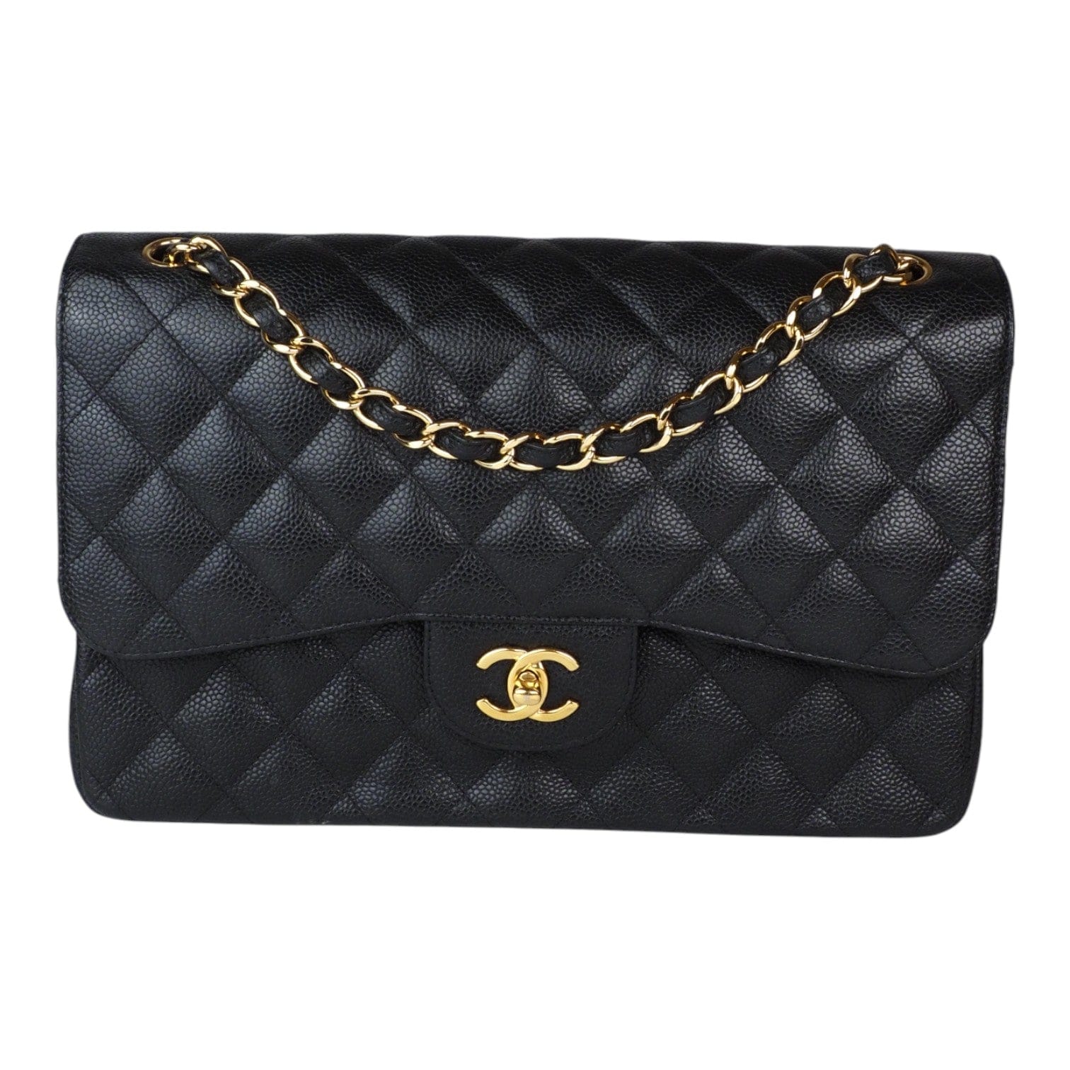 Chanel Chanel Classic Flap Jumbo in Black Caviar with GHW