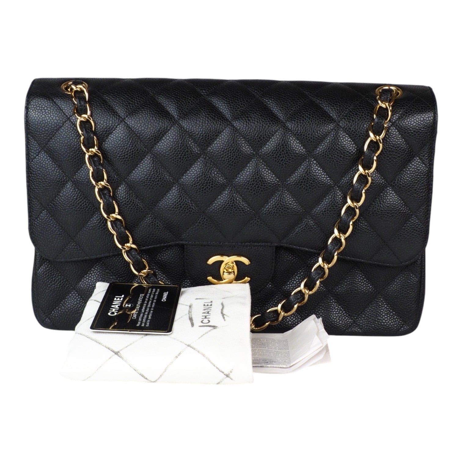 Chanel Chanel Classic Flap Jumbo in Black Caviar with GHW