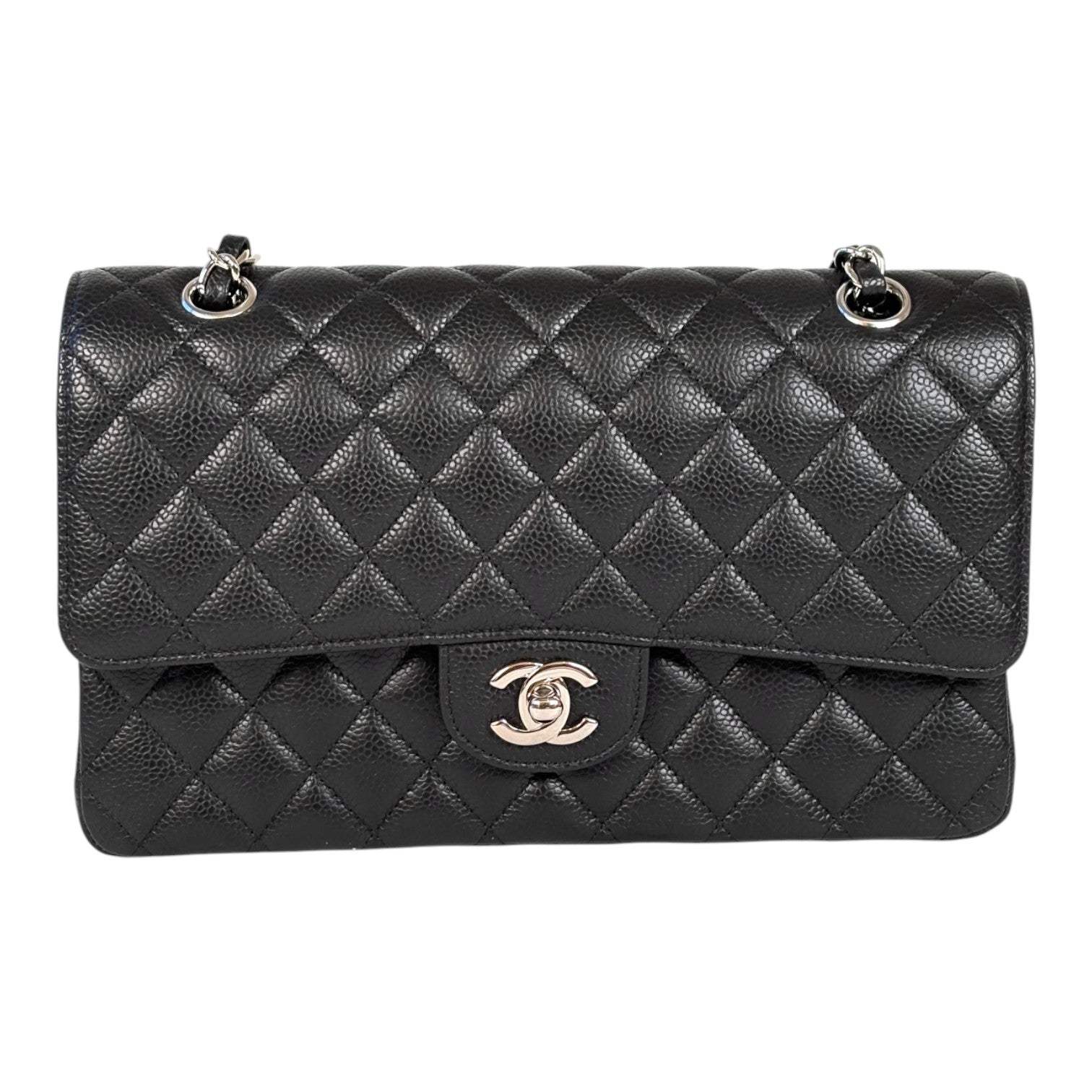 Chanel Chanel Classic Flap Medium Black Caviar with Silver Hardware Bag