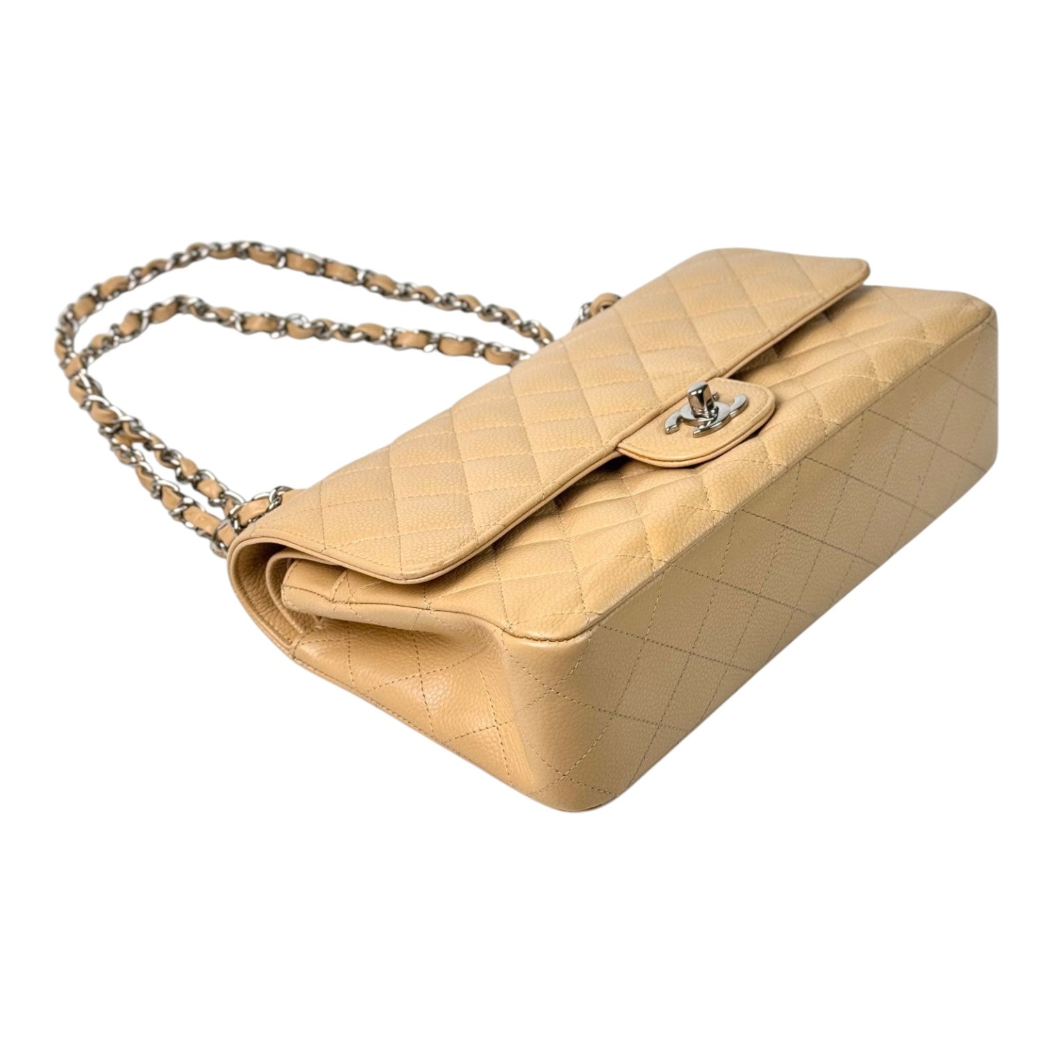 Chanel Chanel Classic Flap Medium Cream Caviar Bag