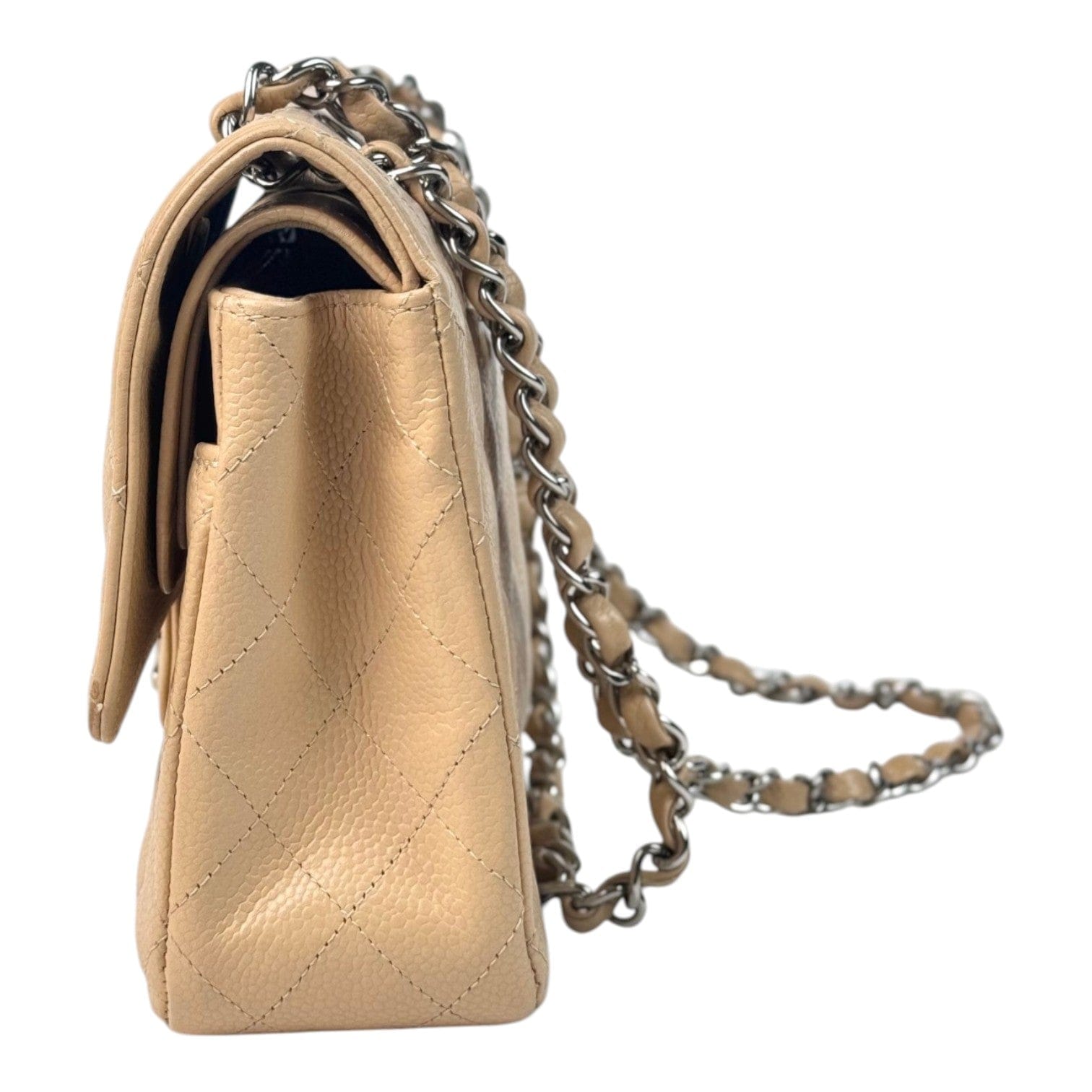 Chanel Chanel Classic Flap Medium Cream Caviar Bag