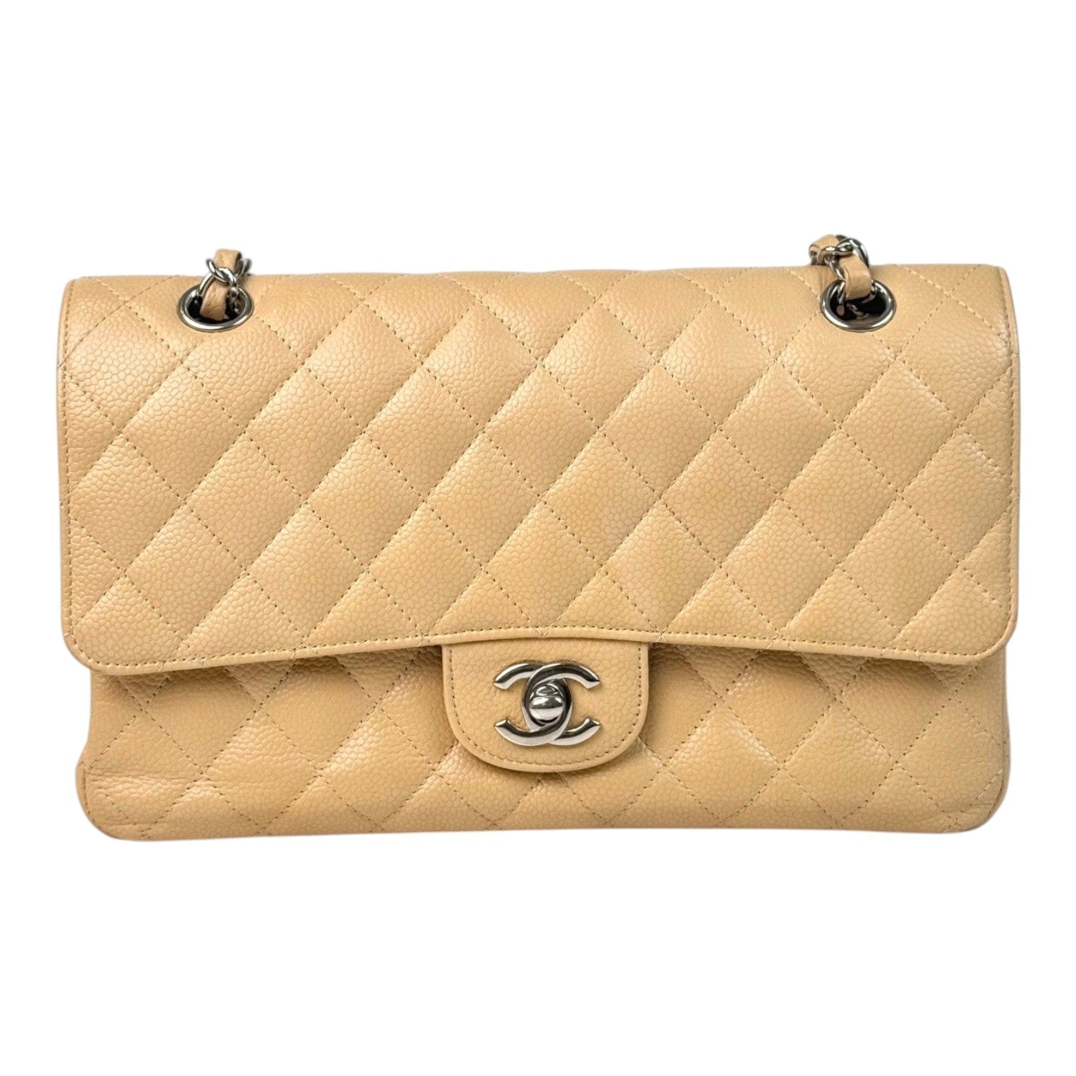 Chanel Chanel Classic Flap Medium Cream Caviar Bag