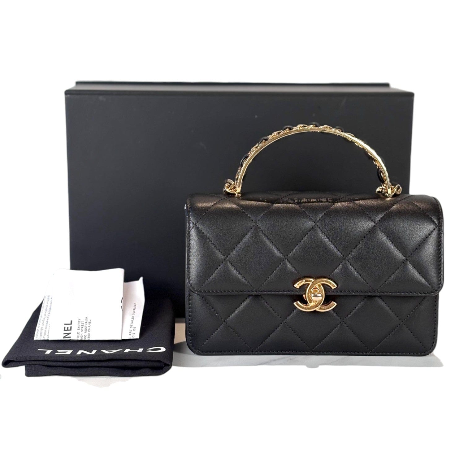 Chanel Chanel Classic Flap Mini Handle Bag Black