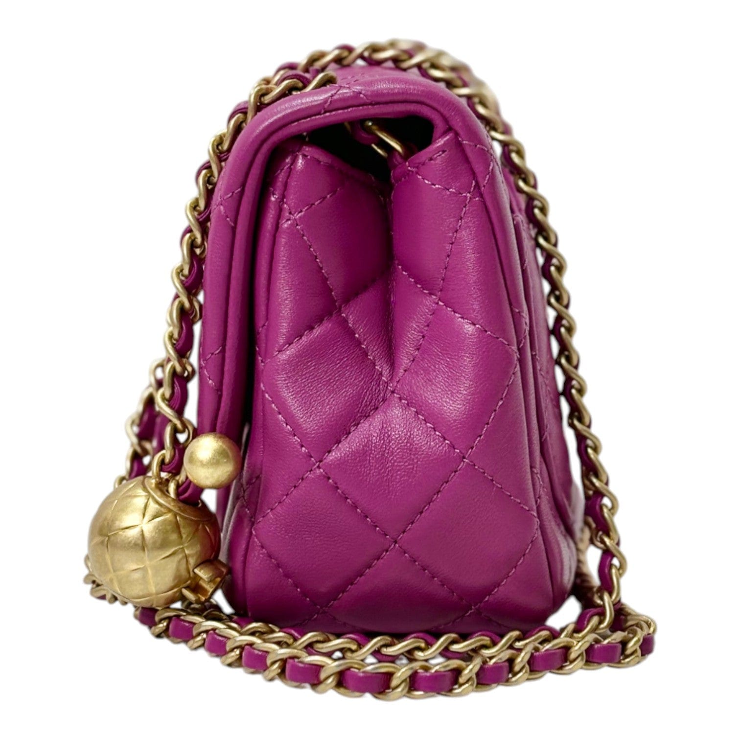 Chanel Chanel Classic Flap Mini Shoulder Crush Pearl Bag