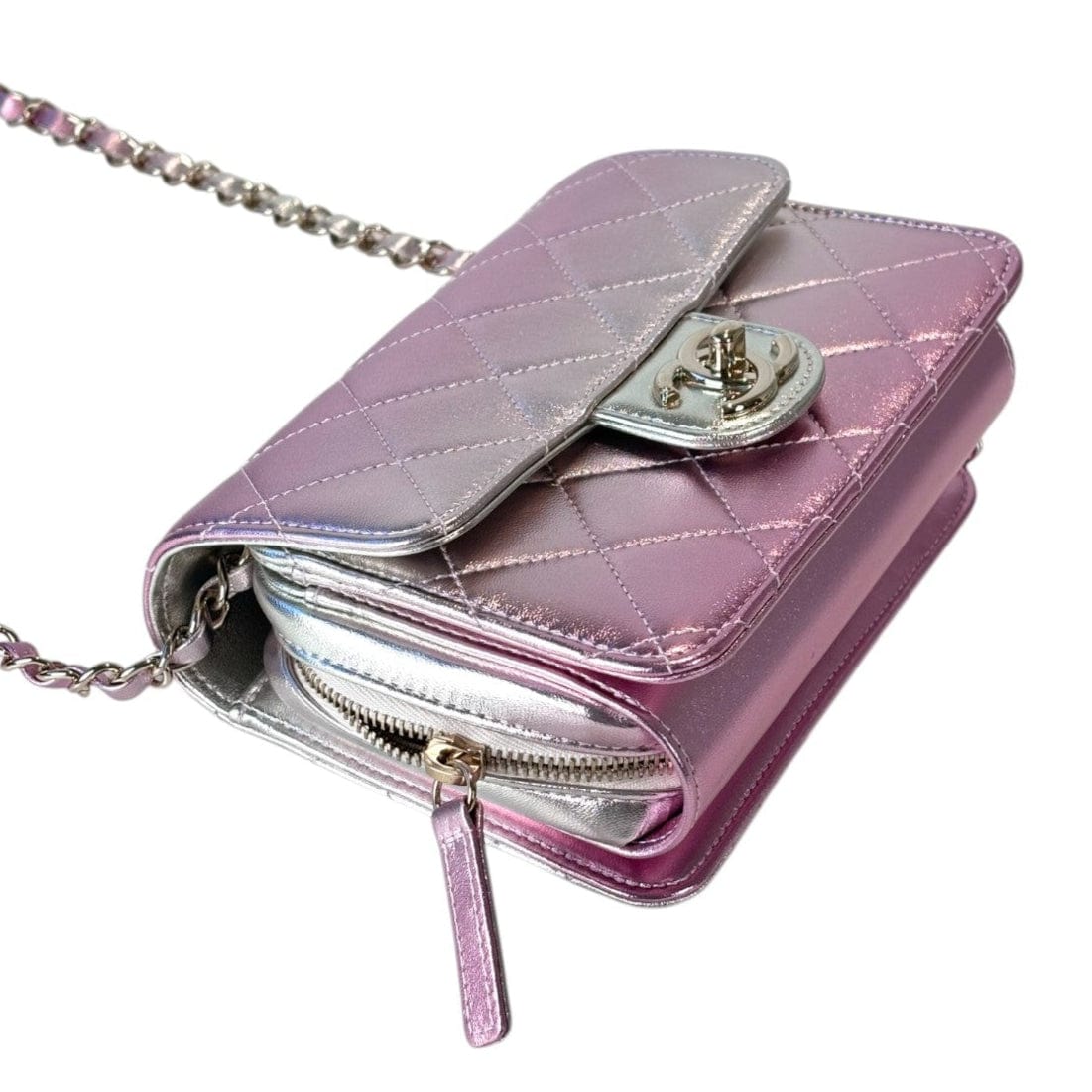 Chanel Chanel Classic Flap Seasonal Small Metallic Pink