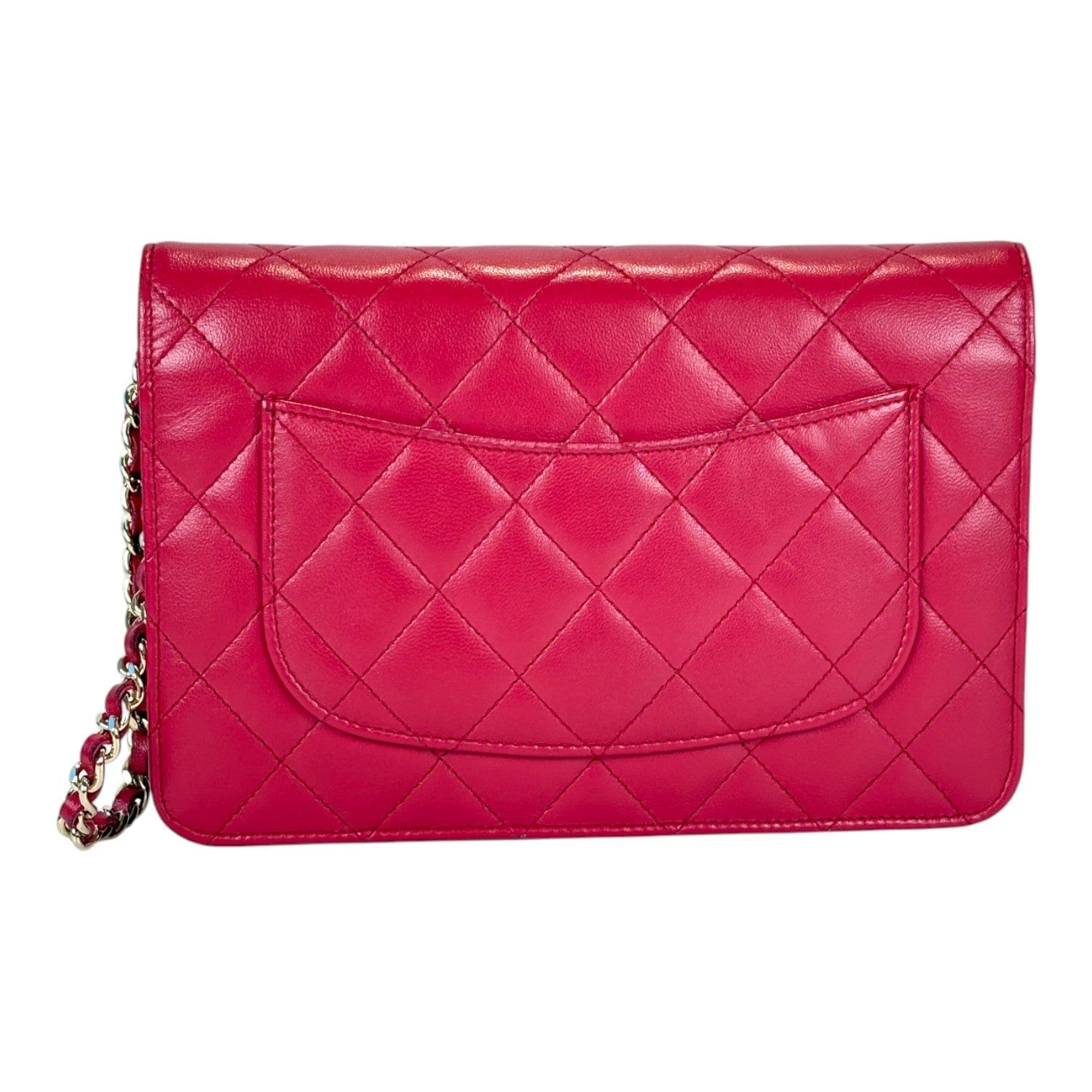 Chanel Chanel Classic Flap WOC Red Lambskin Bag
