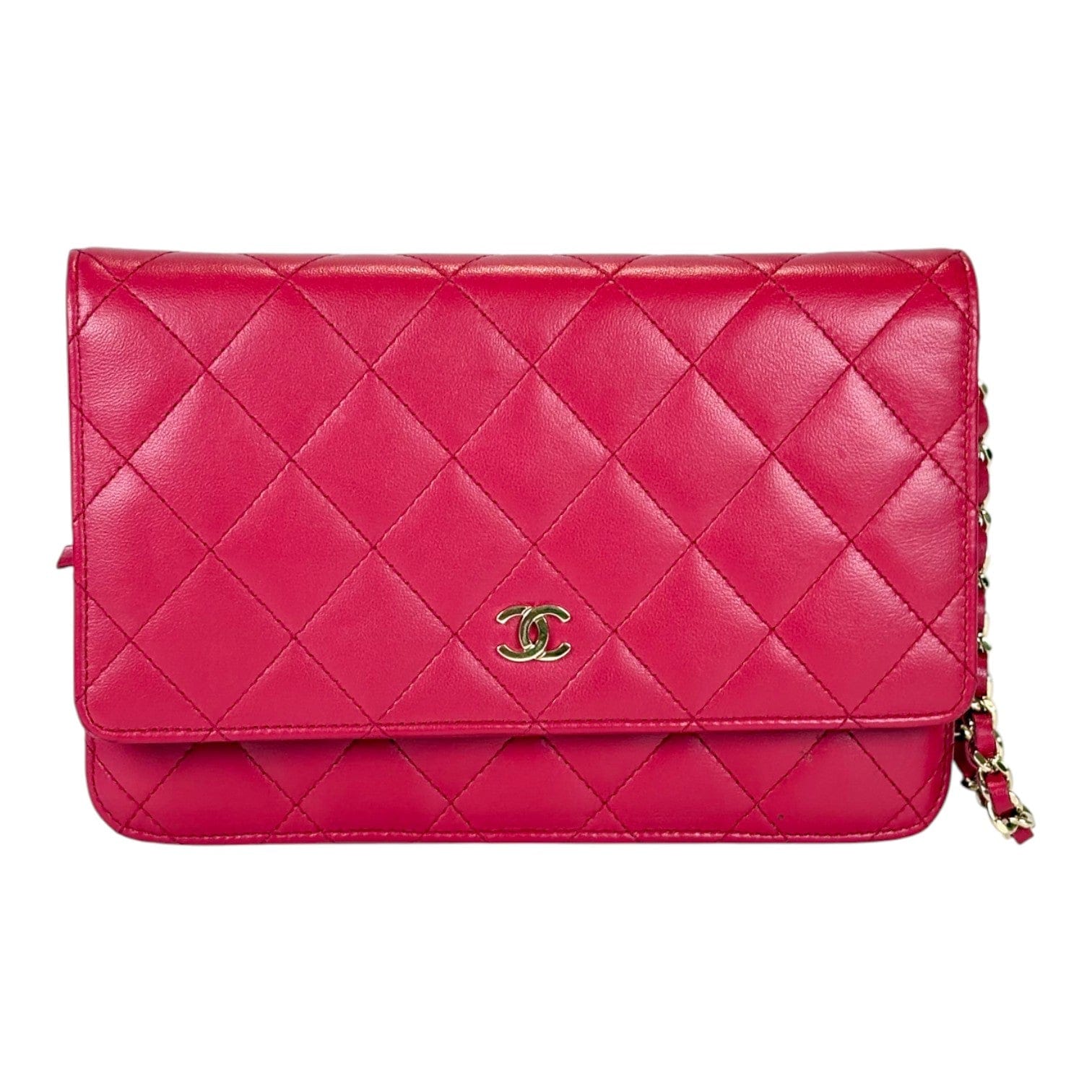 Chanel Chanel Classic Flap WOC Red Lambskin Bag