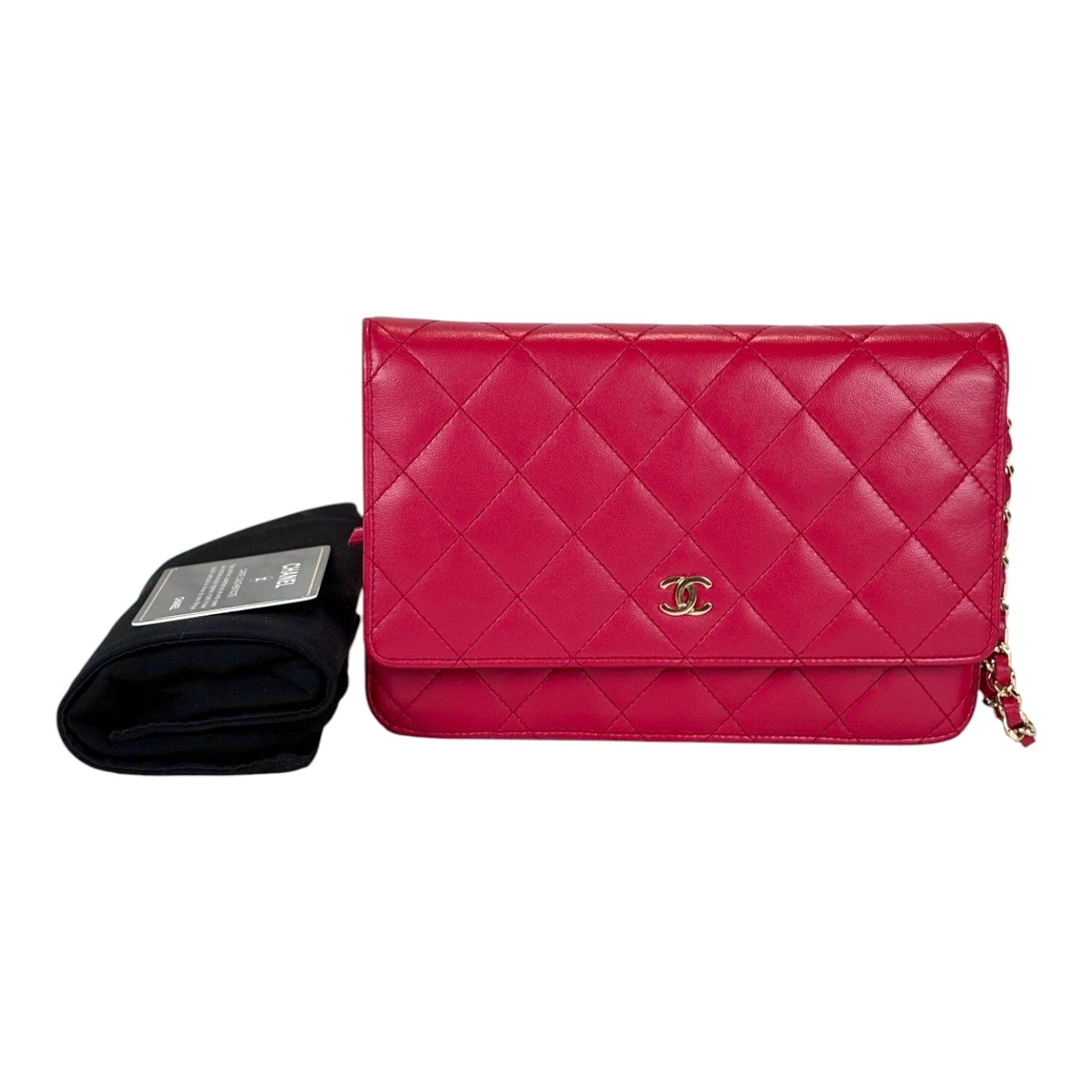 Chanel Chanel Classic Flap WOC Red Lambskin Bag