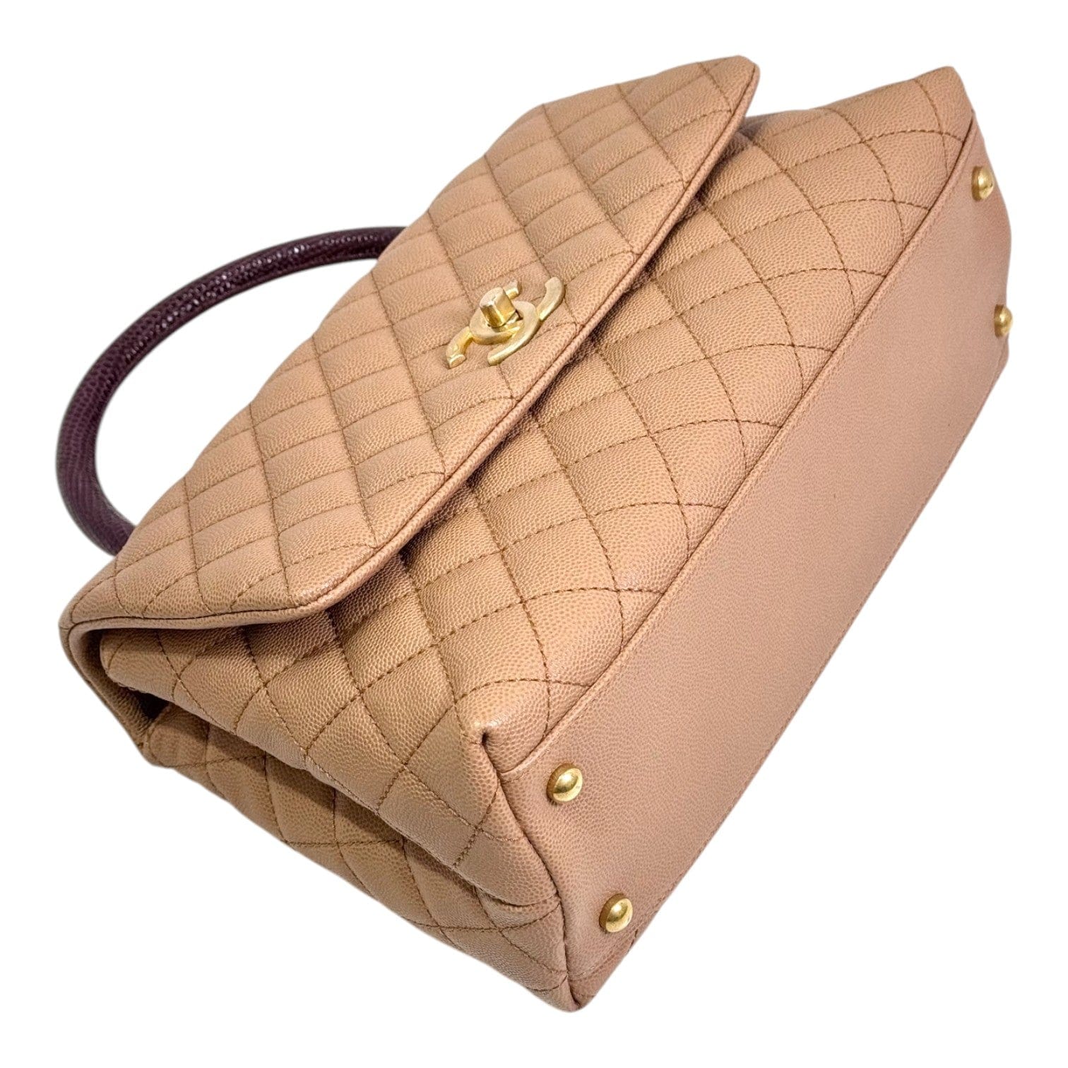 Chanel Chanel Coco Handle Medium Brown Lizard Handle