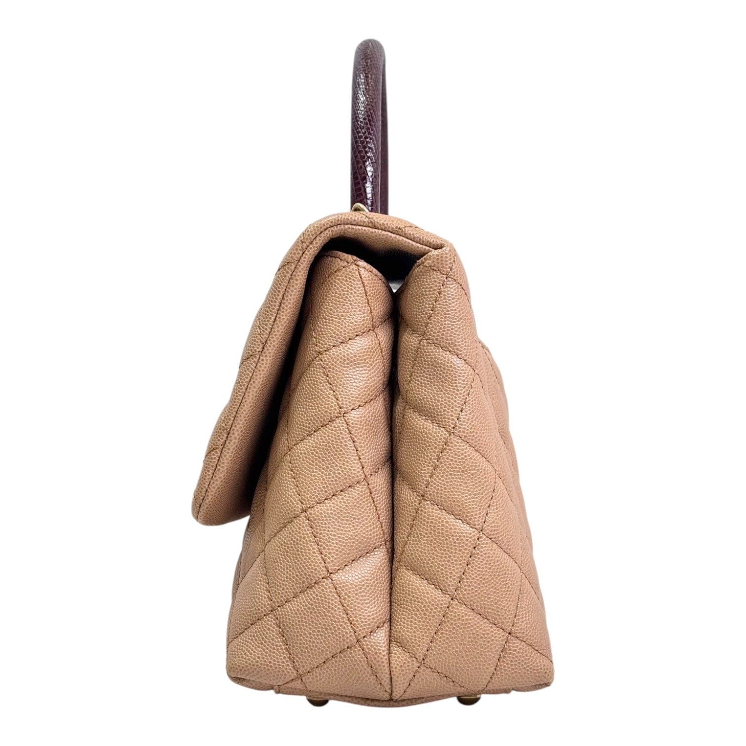 Chanel Chanel Coco Handle Medium Brown Lizard Handle