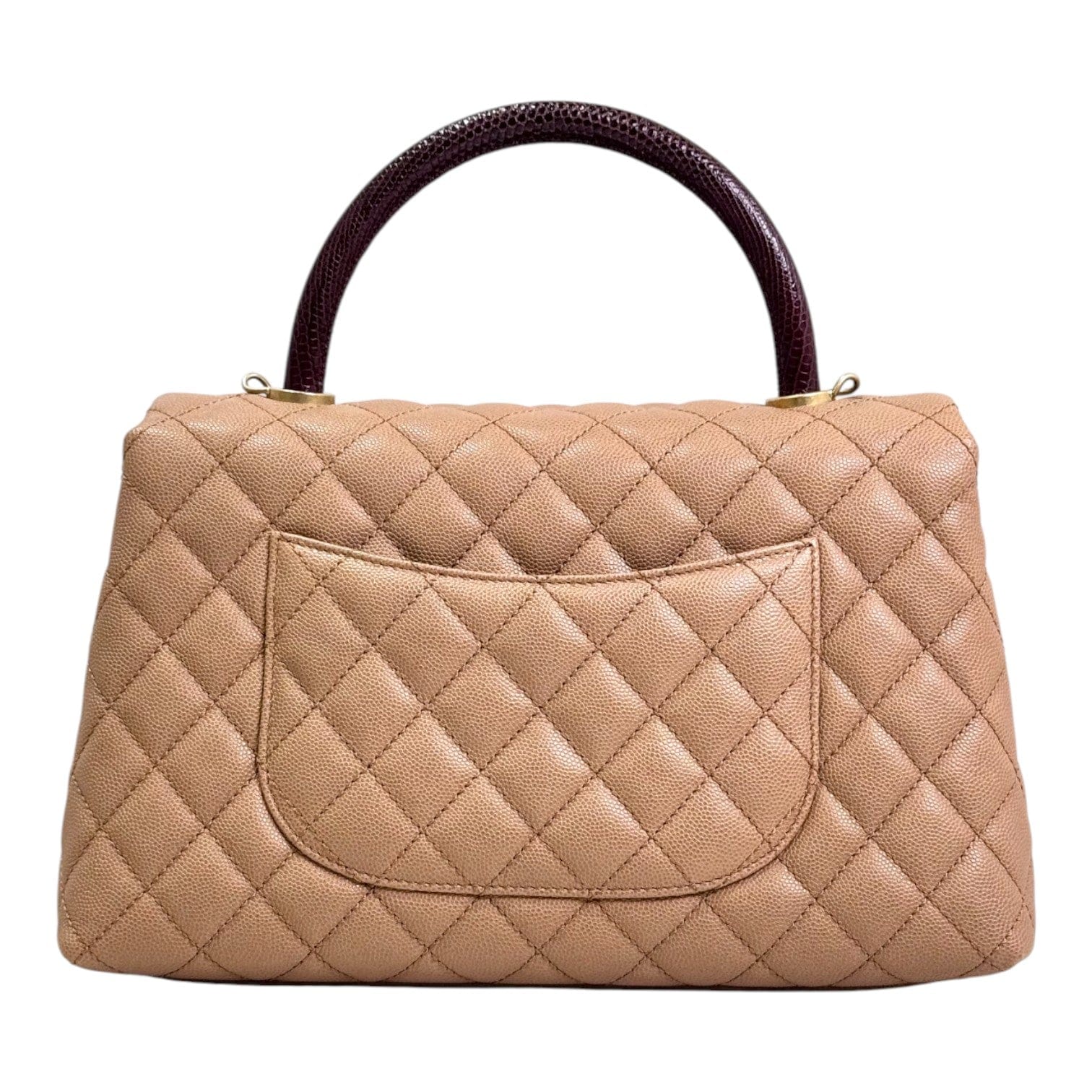 Chanel Chanel Coco Handle Medium Brown Lizard Handle