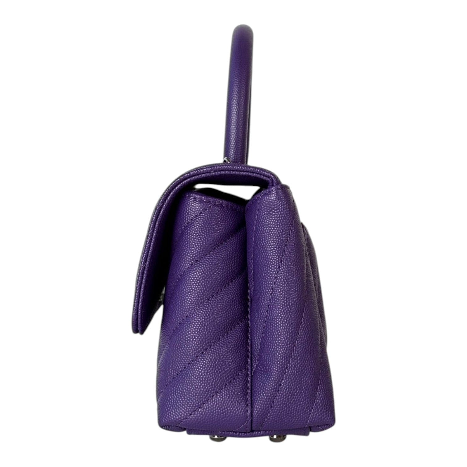 Chanel Chanel Coco Handle Small Purple Bag - Full Set