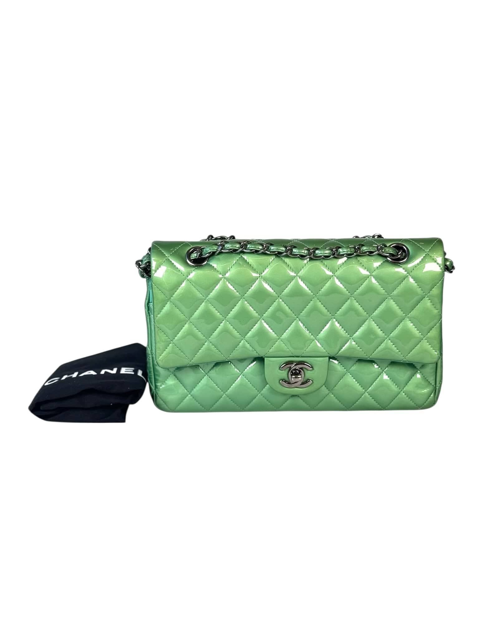 Chanel Chanel Green Classic Flap Medium Bag