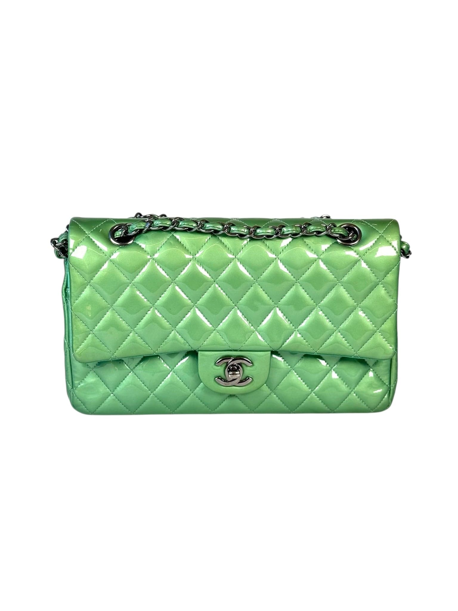 Chanel Chanel Green Classic Flap Medium Bag