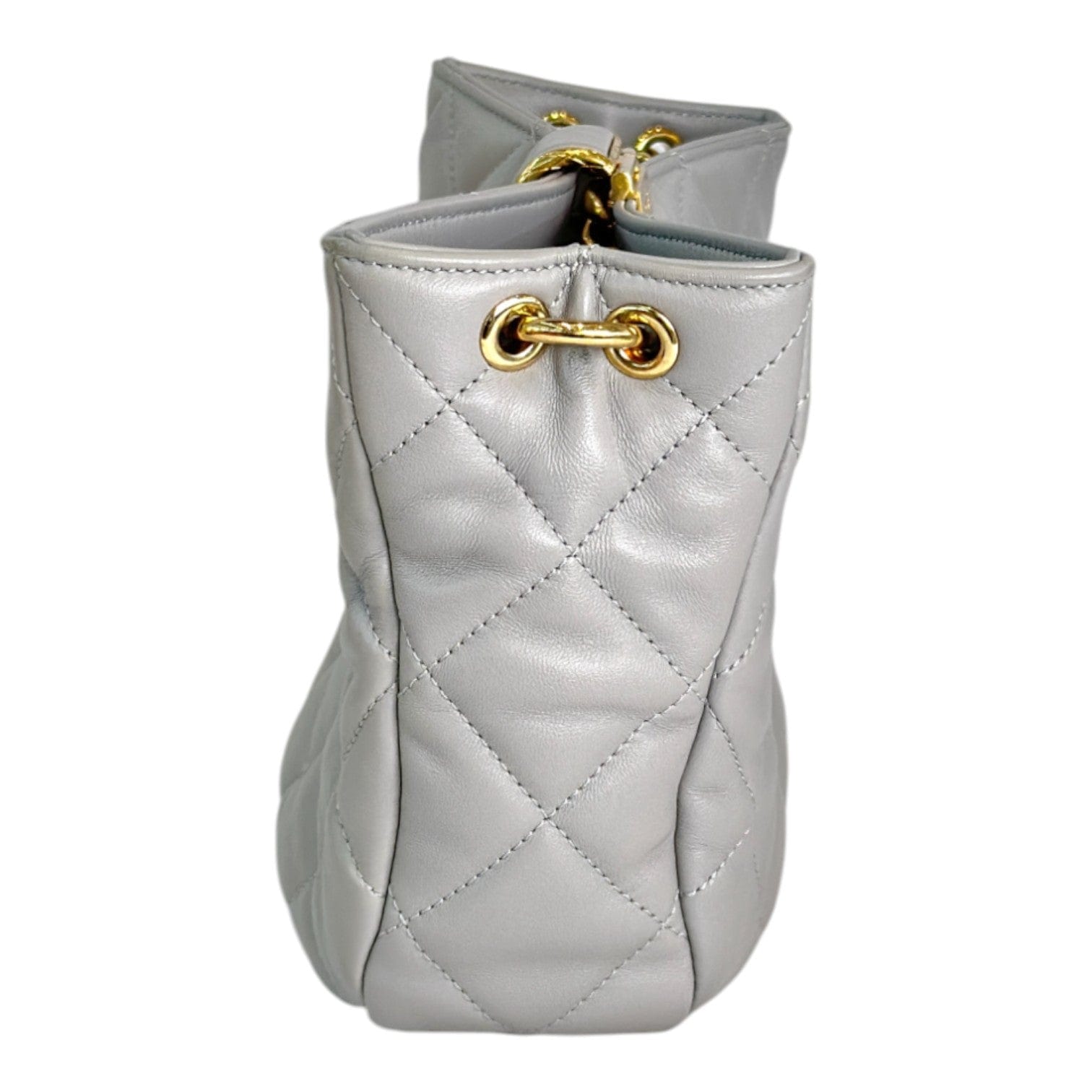 Chanel Chanel Hobo Chain Bag Lambskin Grey