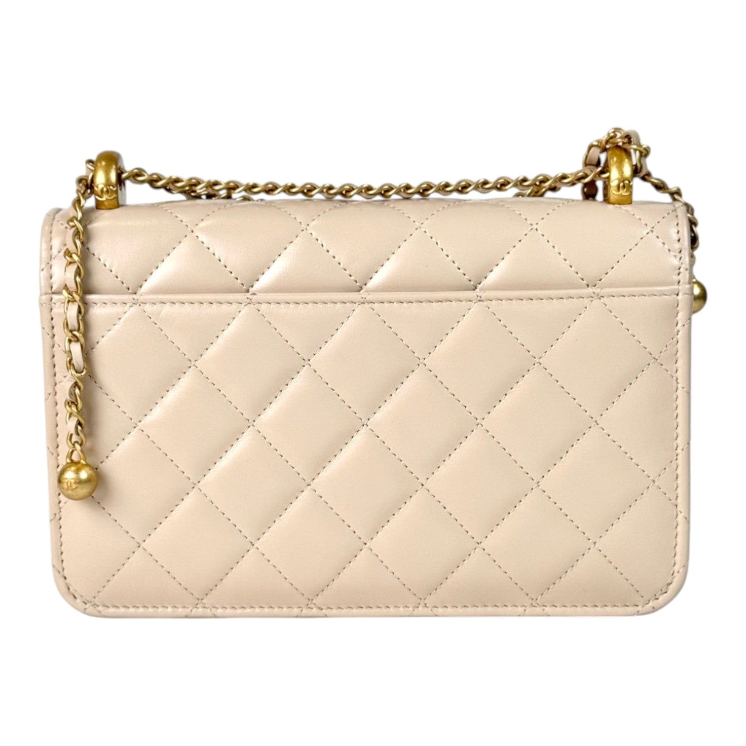 Chanel Chanel Ivory Classic Flap WOC with Turnlock - Full Set