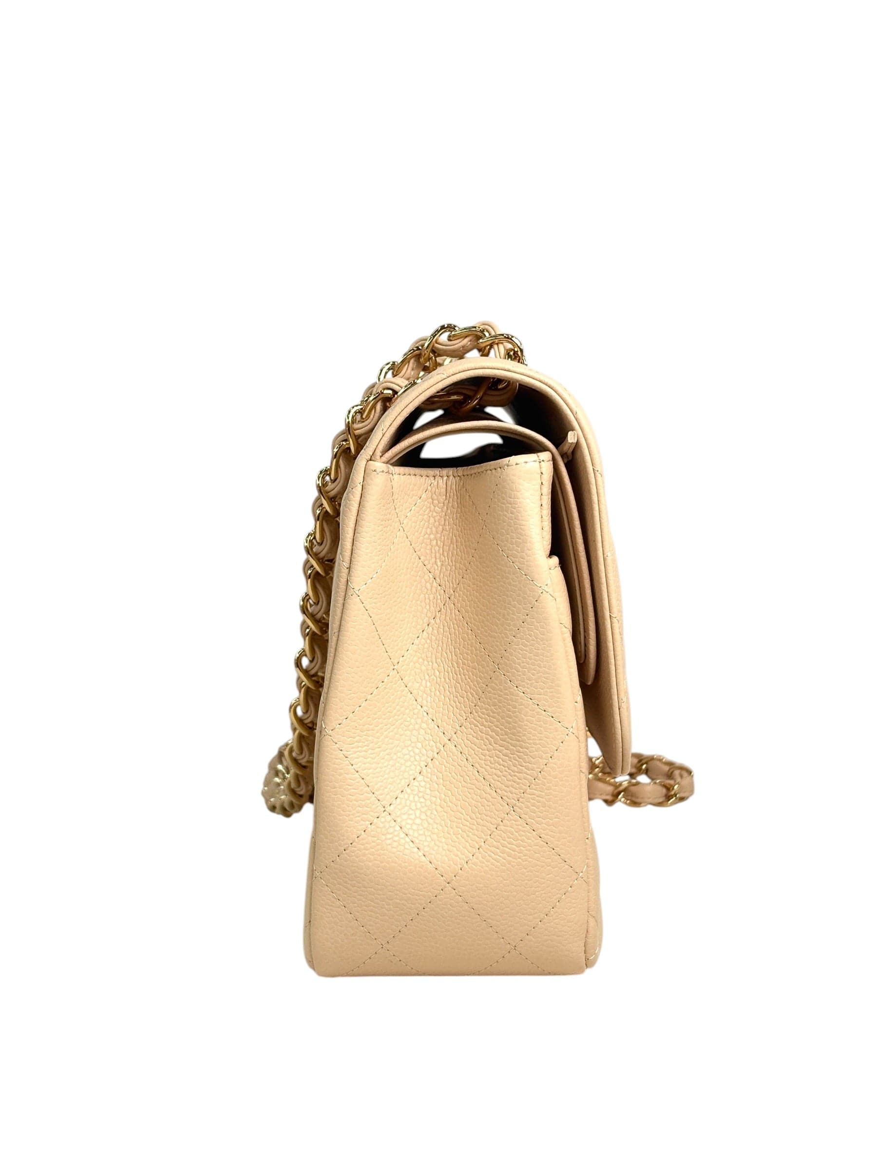 Chanel Chanel Jumbo Caviar Jumbo Flap with Gold Hardware - Full Set