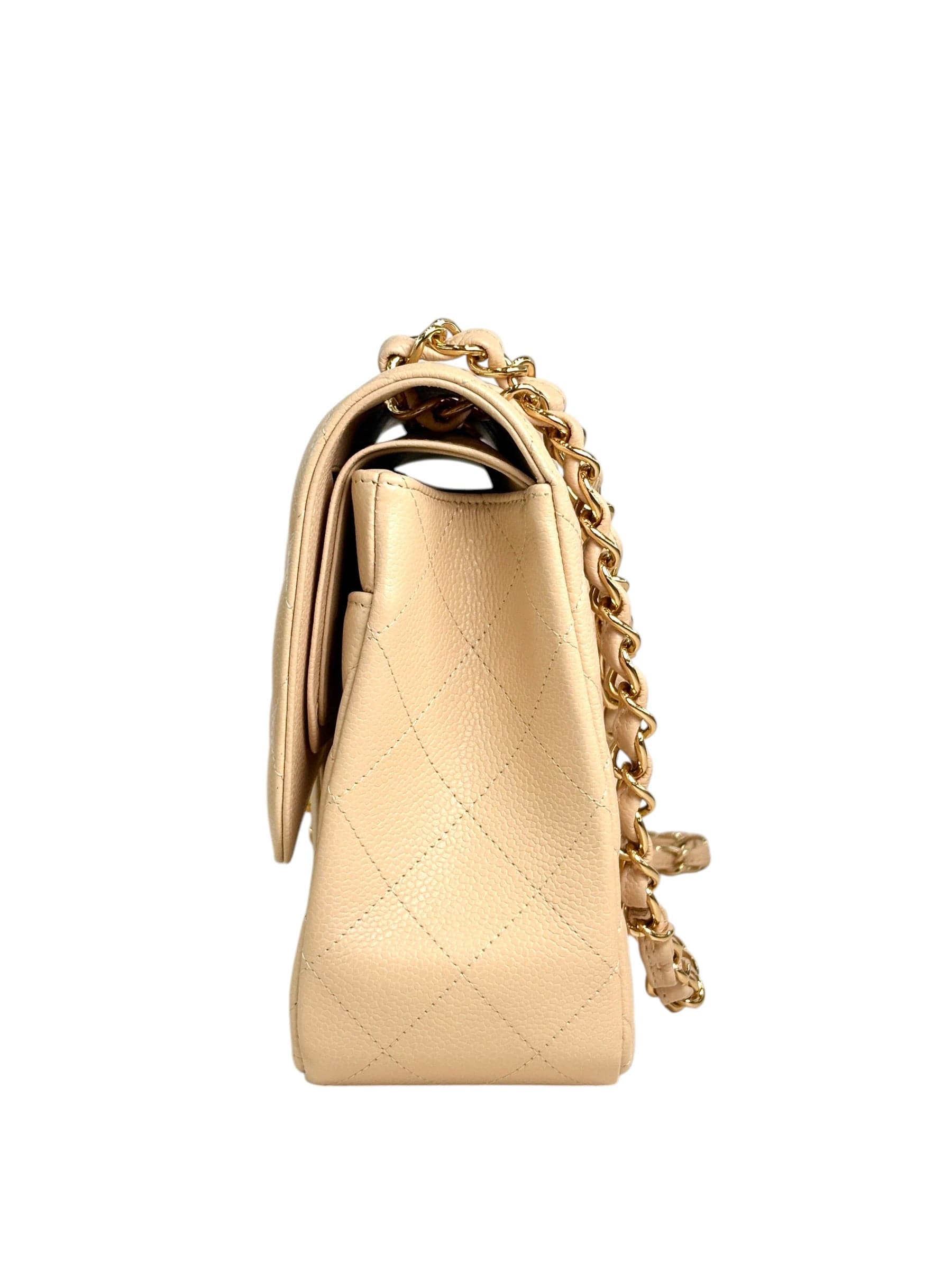 Chanel Chanel Jumbo Caviar Jumbo Flap with Gold Hardware - Full Set