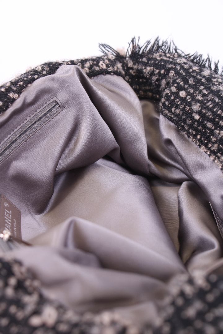 Chanel Chanel Leather tweed bon bon tote Brown large