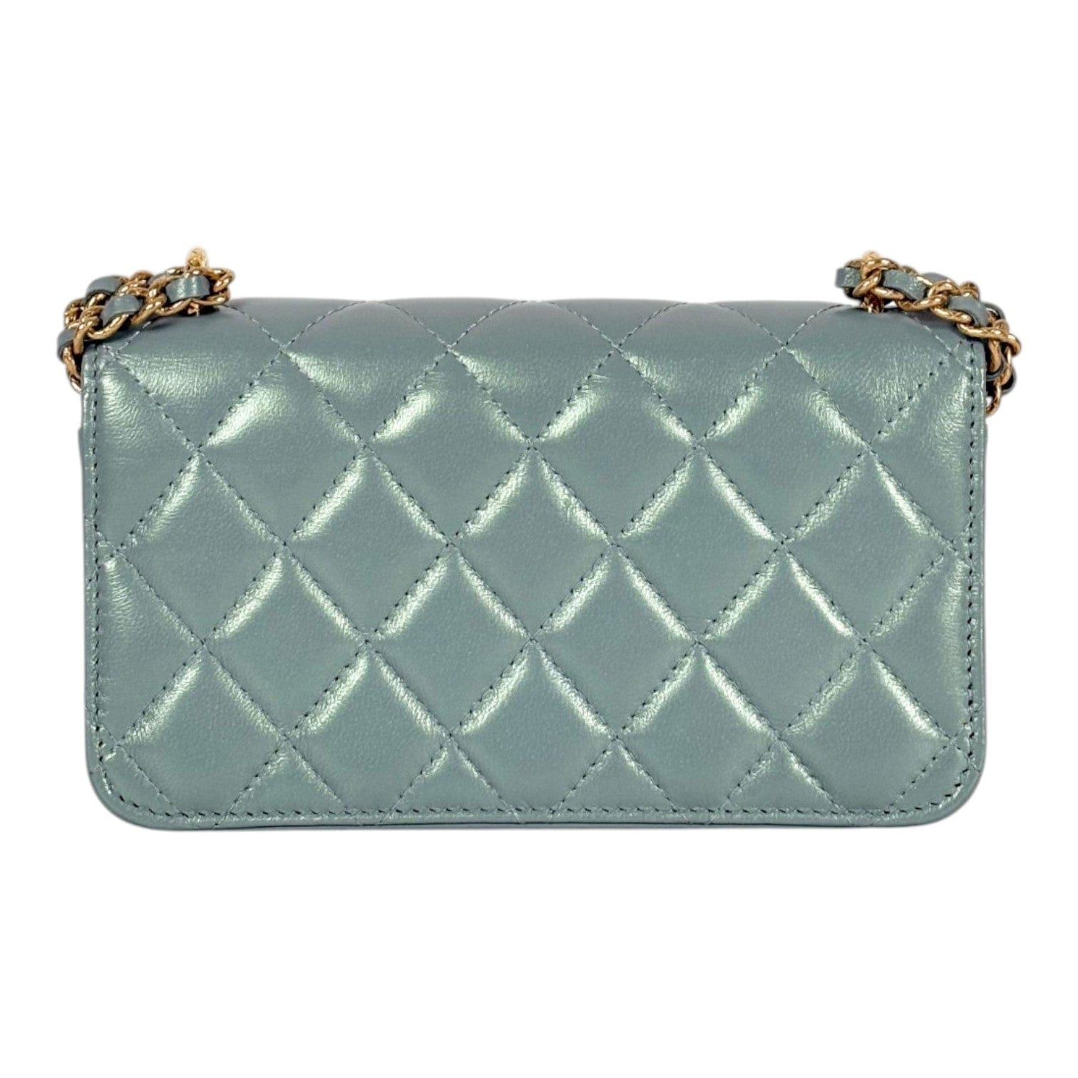 Chanel Chanel Light Green WOC in Lambskin Bag
