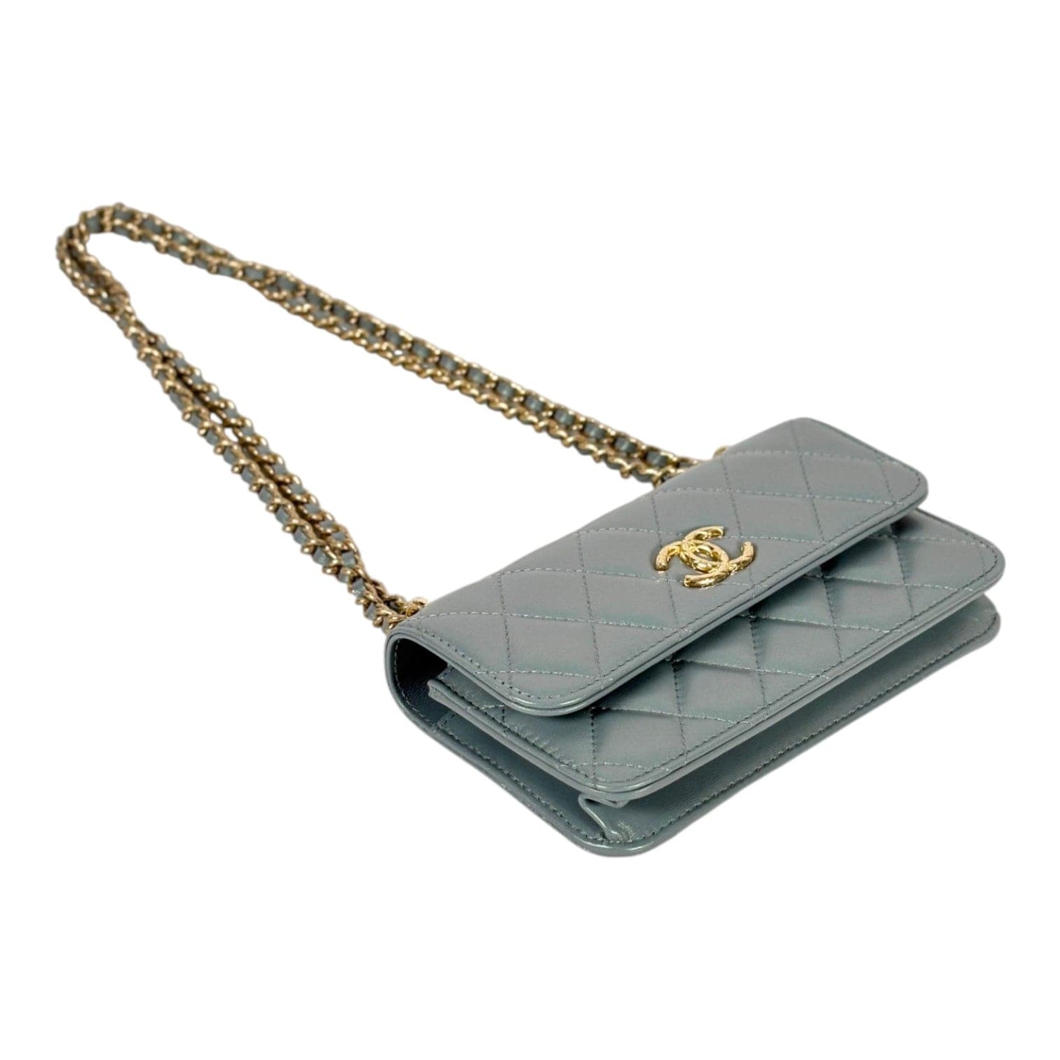 Chanel Chanel Light Green WOC in Lambskin Bag