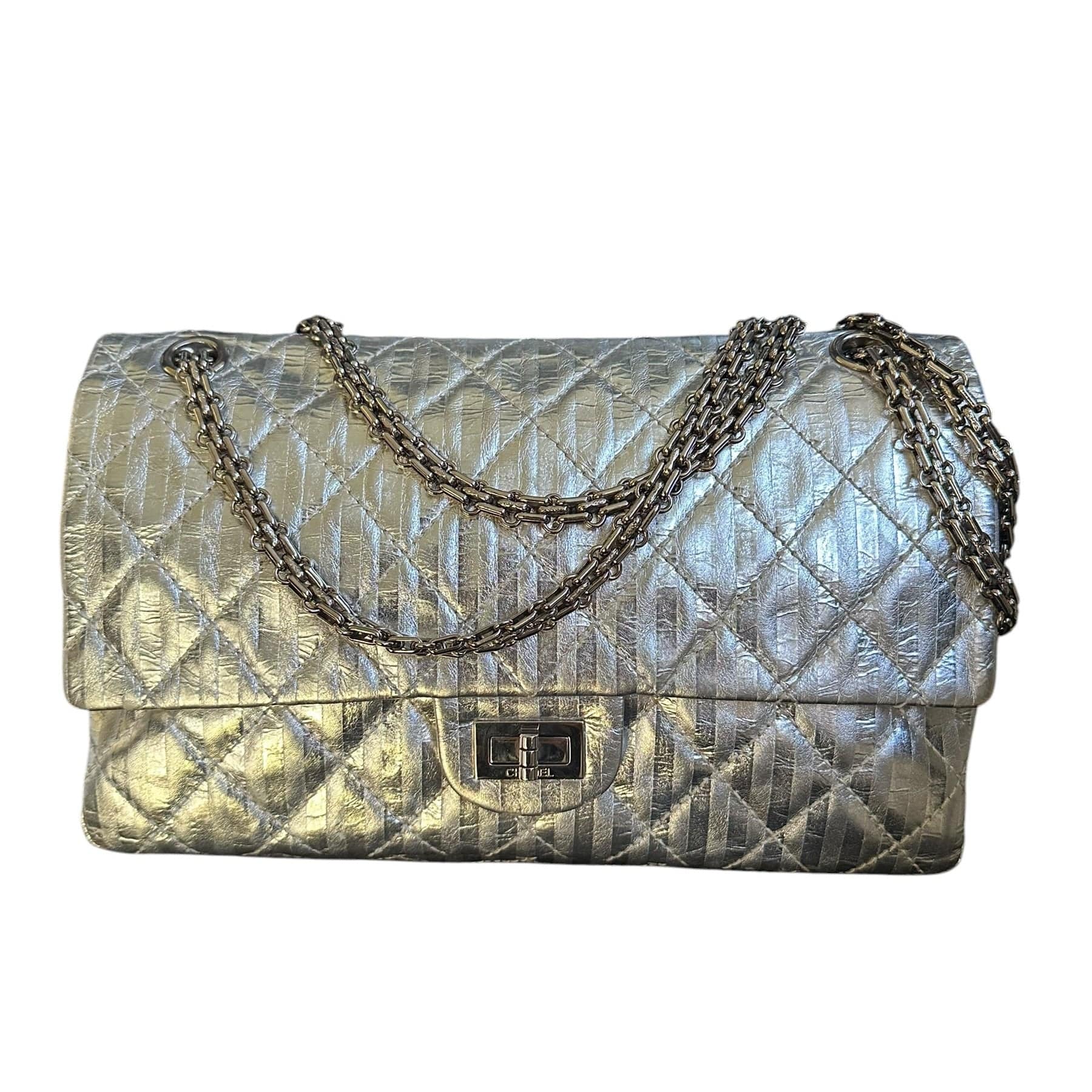 Chanel Chanel Medium Re-Issue in Silver Metallic Bag