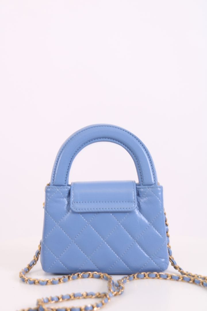 Chanel Chanel Micro Kelly Handbag Blue