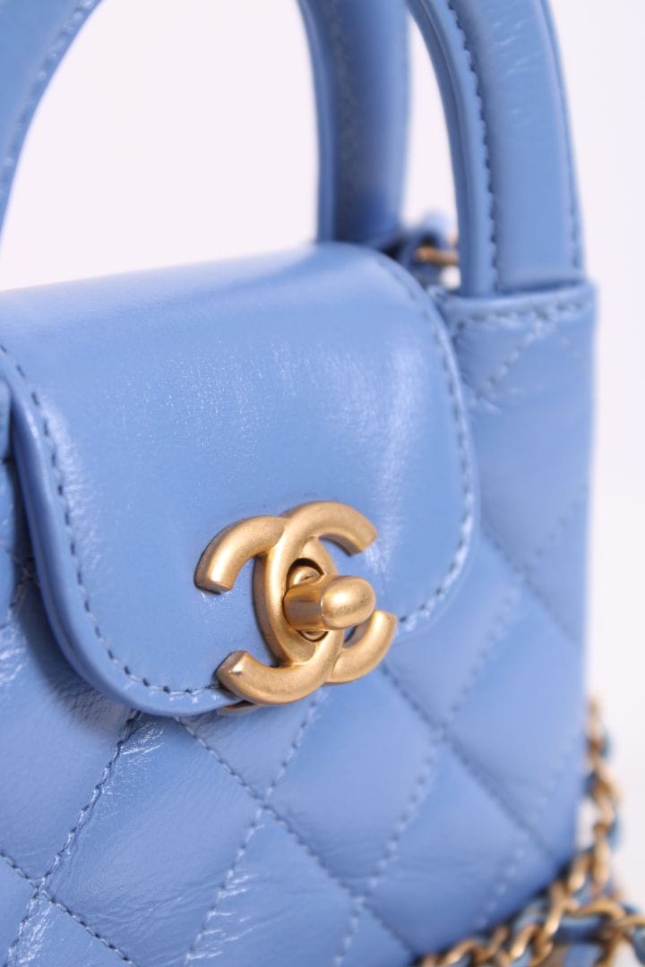Chanel Chanel Micro Kelly Handbag Blue
