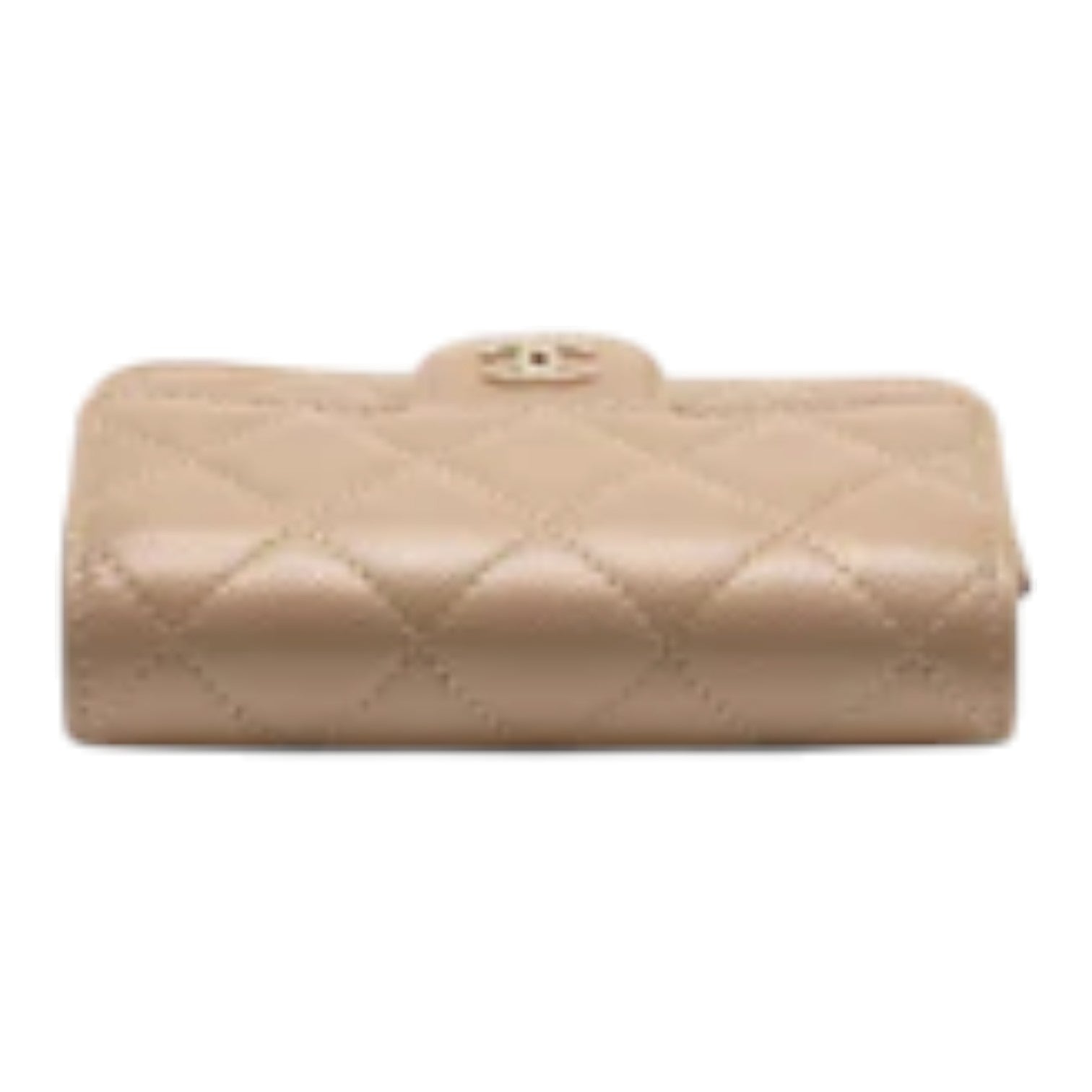 Chanel Chanel Mini Flap Clutch With Chain Caviar Dark Beige LGHW (Microchip)