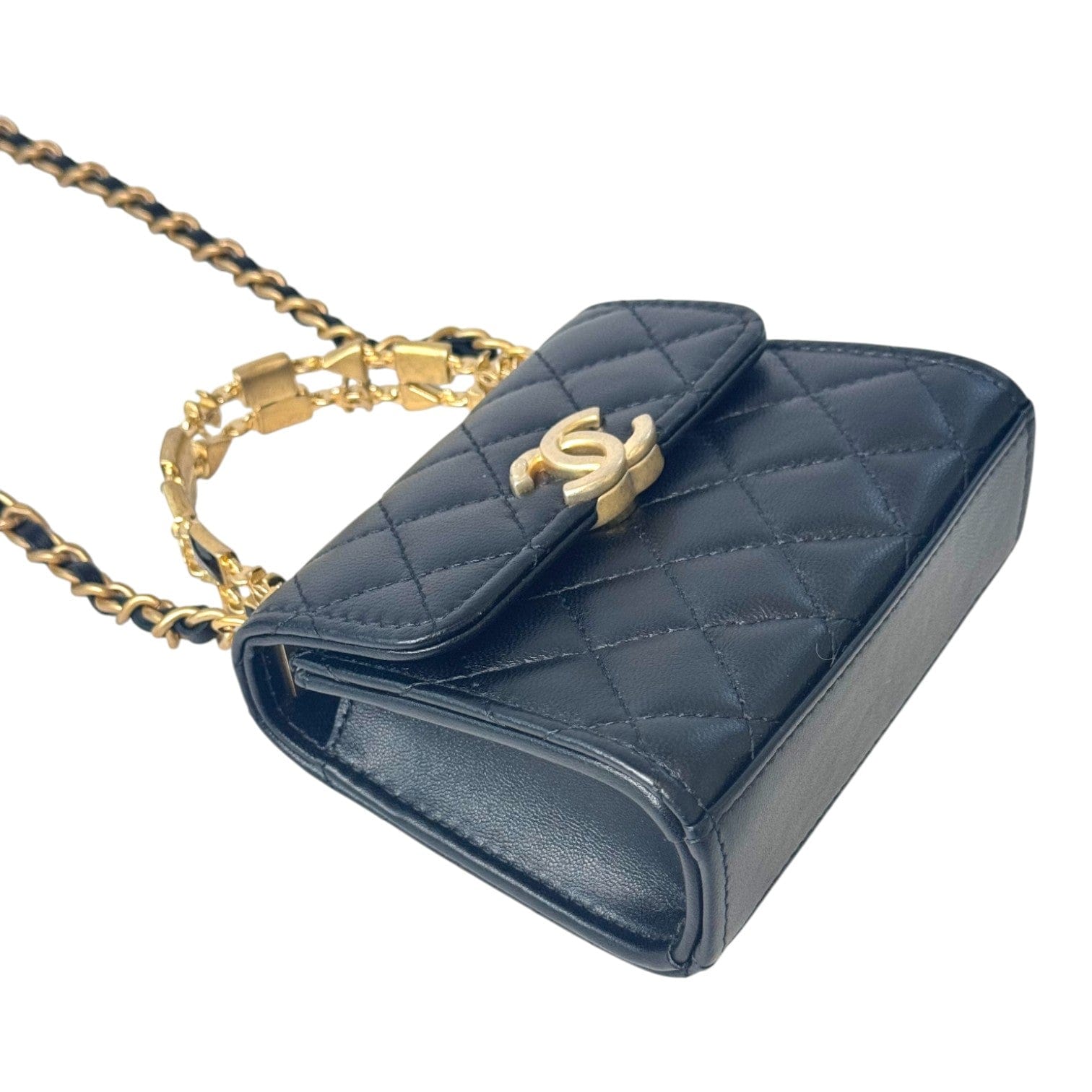 Chanel Chanel Mini Top Handle Lambskin Bag